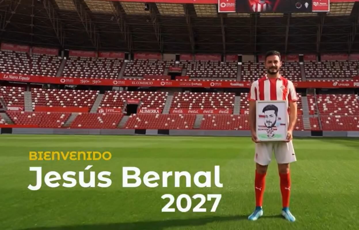  Jesús Bernal, nuevo fichaje del Real Sporting.