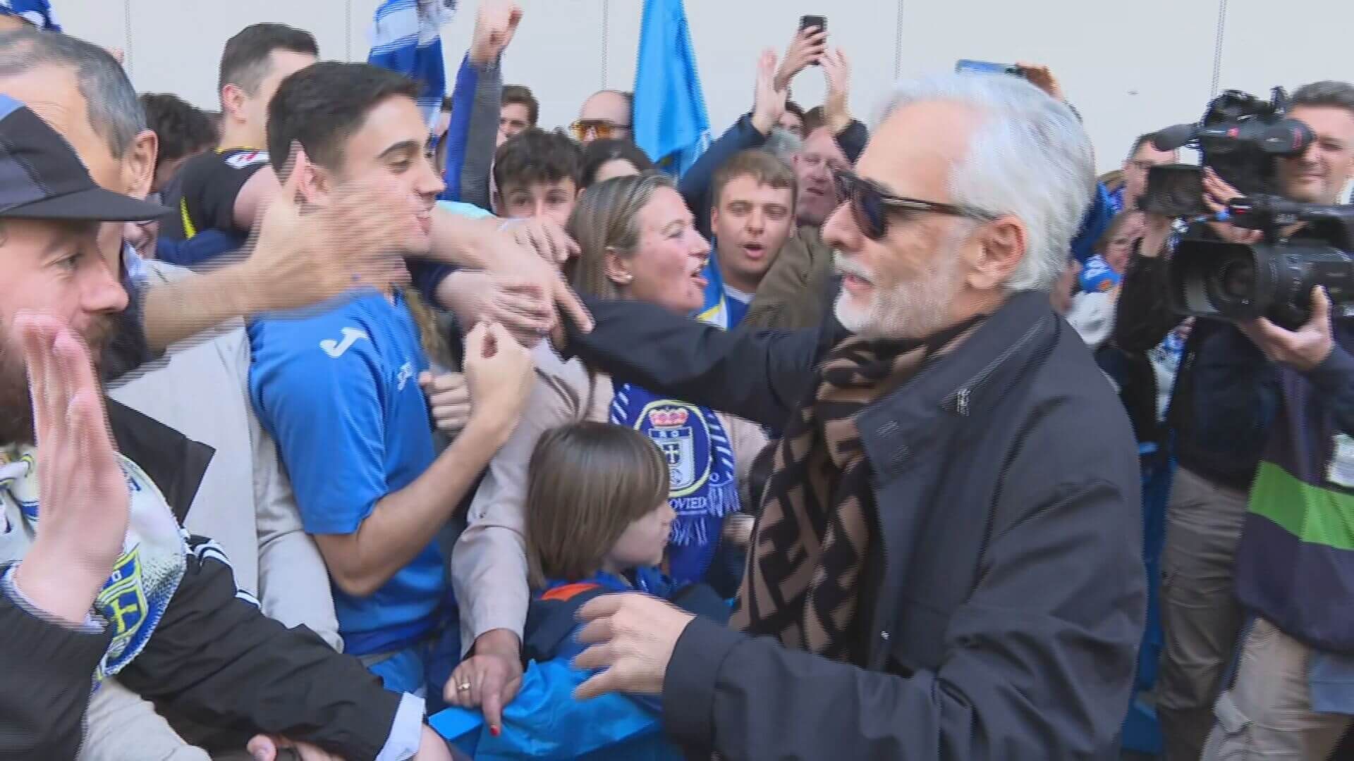Jesús Martínez, rendido a la afición del Oviedo