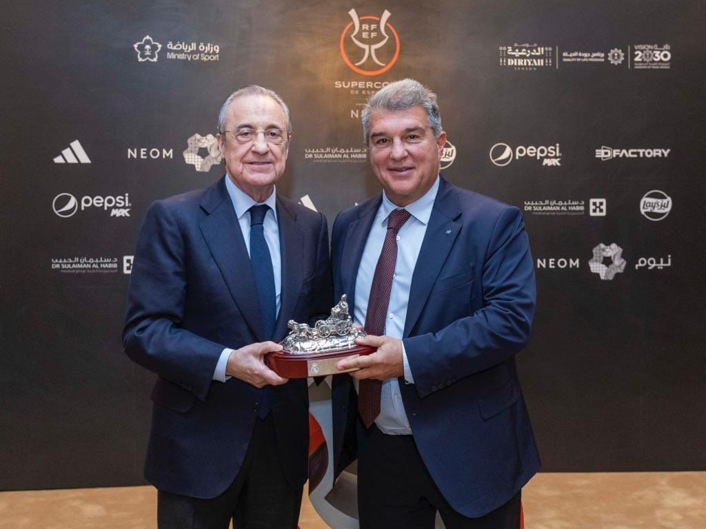  Joan Laporta y Florentino Pérez.