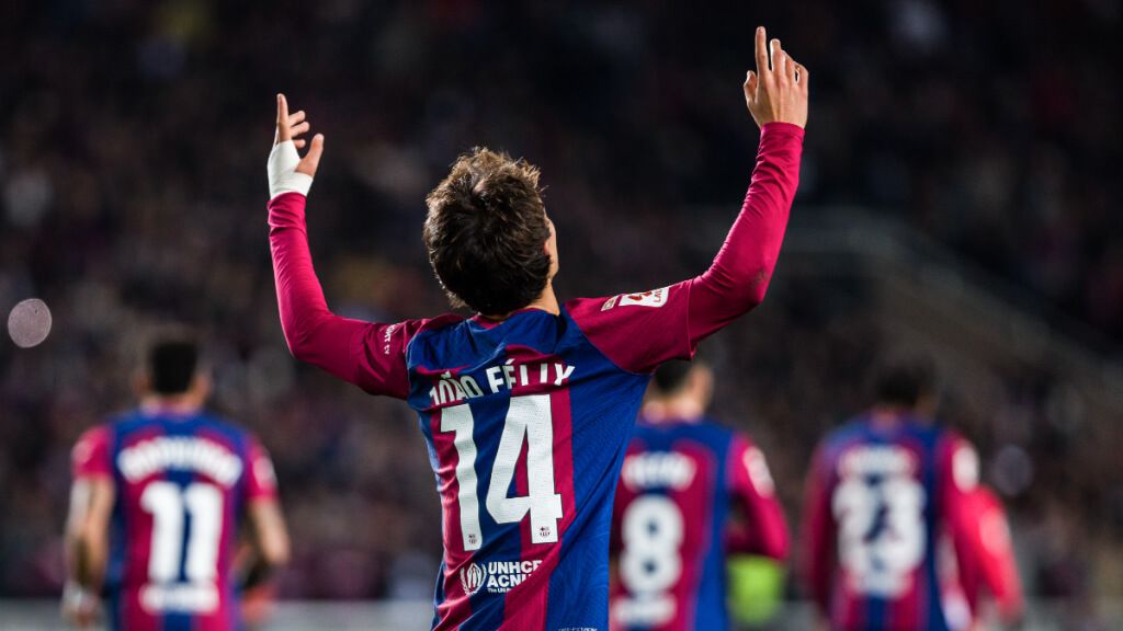  Joao Félix celebrando su gol contra el Atlético de Madrid (Europa Press)