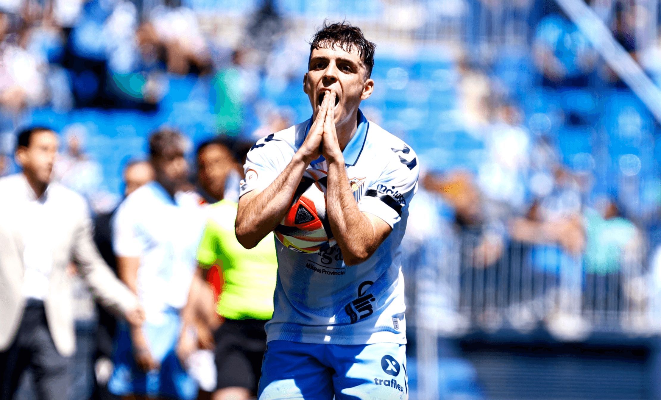  Imagen de archivo de Jokin Gabilondo en un partido en La Rosaleda. (MCF)