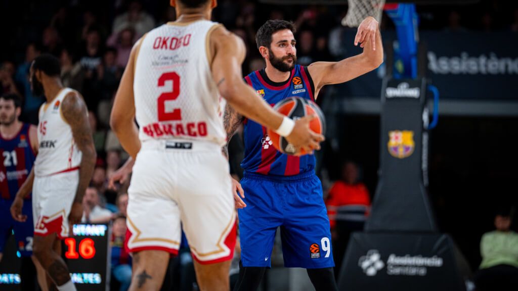 Ricky Rubio en su vuelta con el Barça Basket