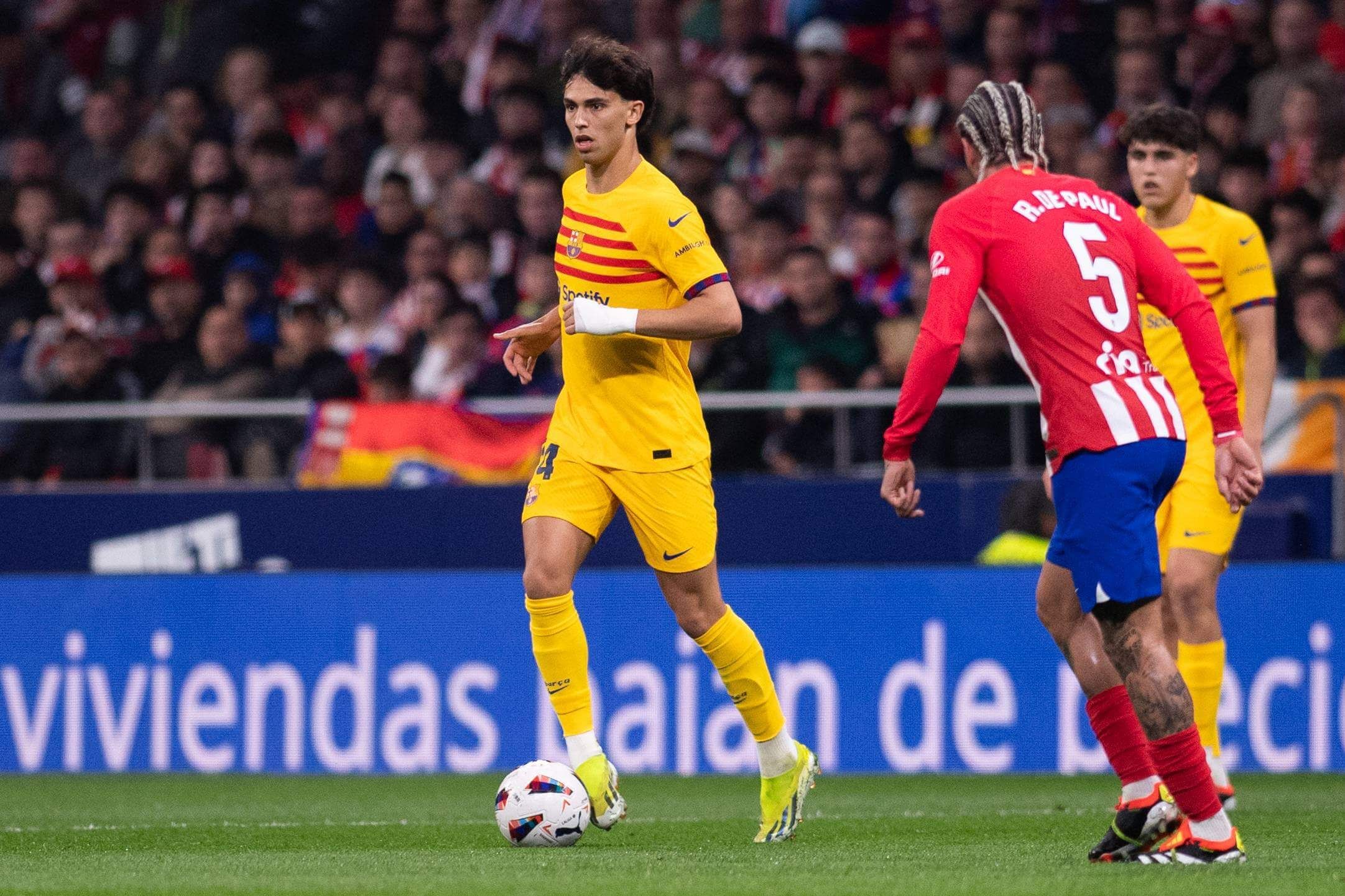 Joao Félix, en el Atlético-Barcelona.