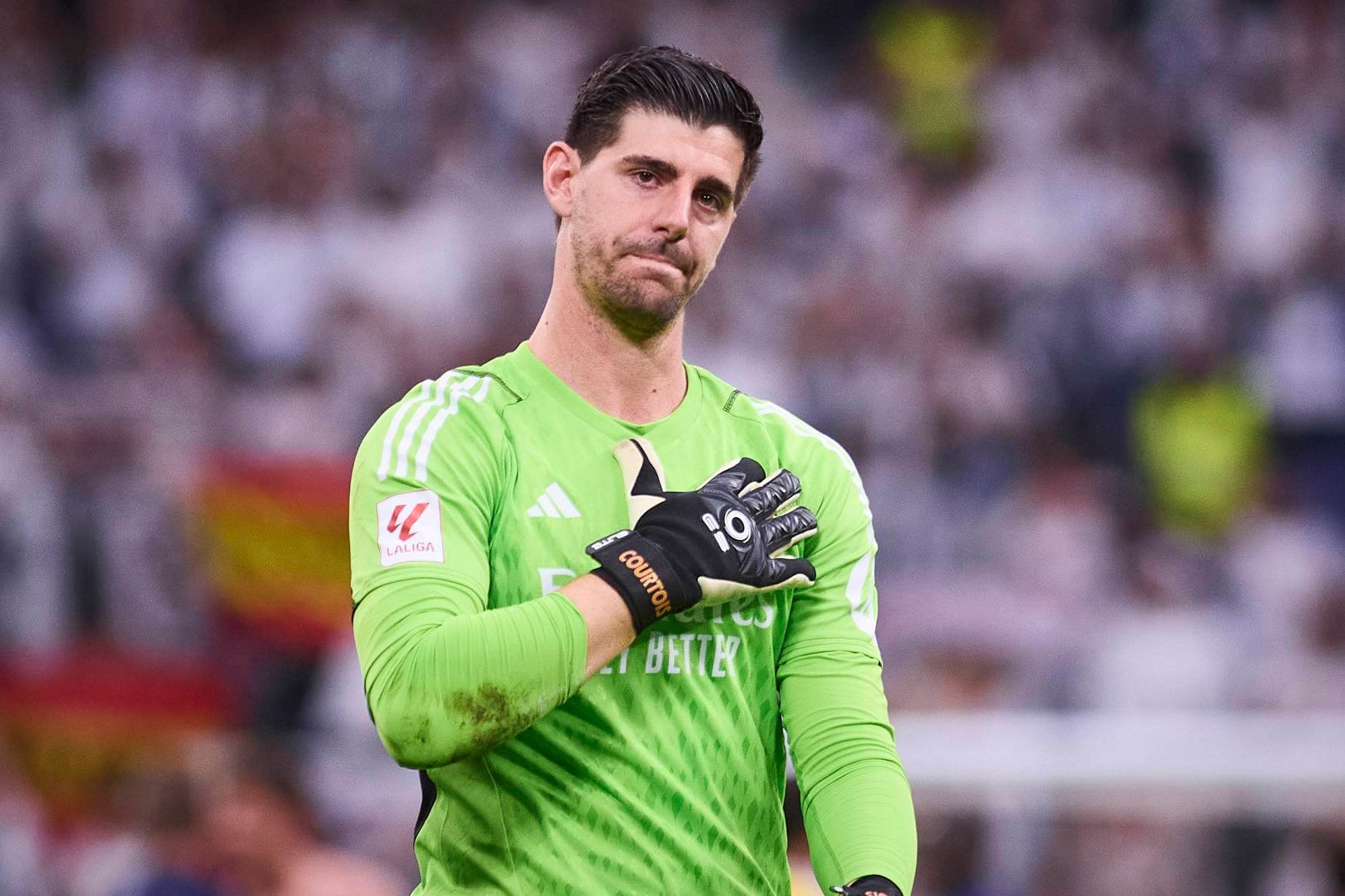  Thibaut Courtois, en un partido del Real Madrid.