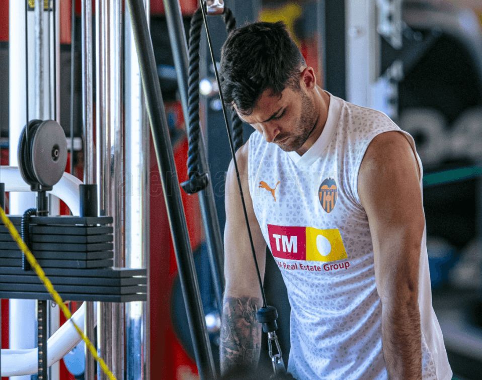  Jugadores del Valencia CF en el Gimnasio