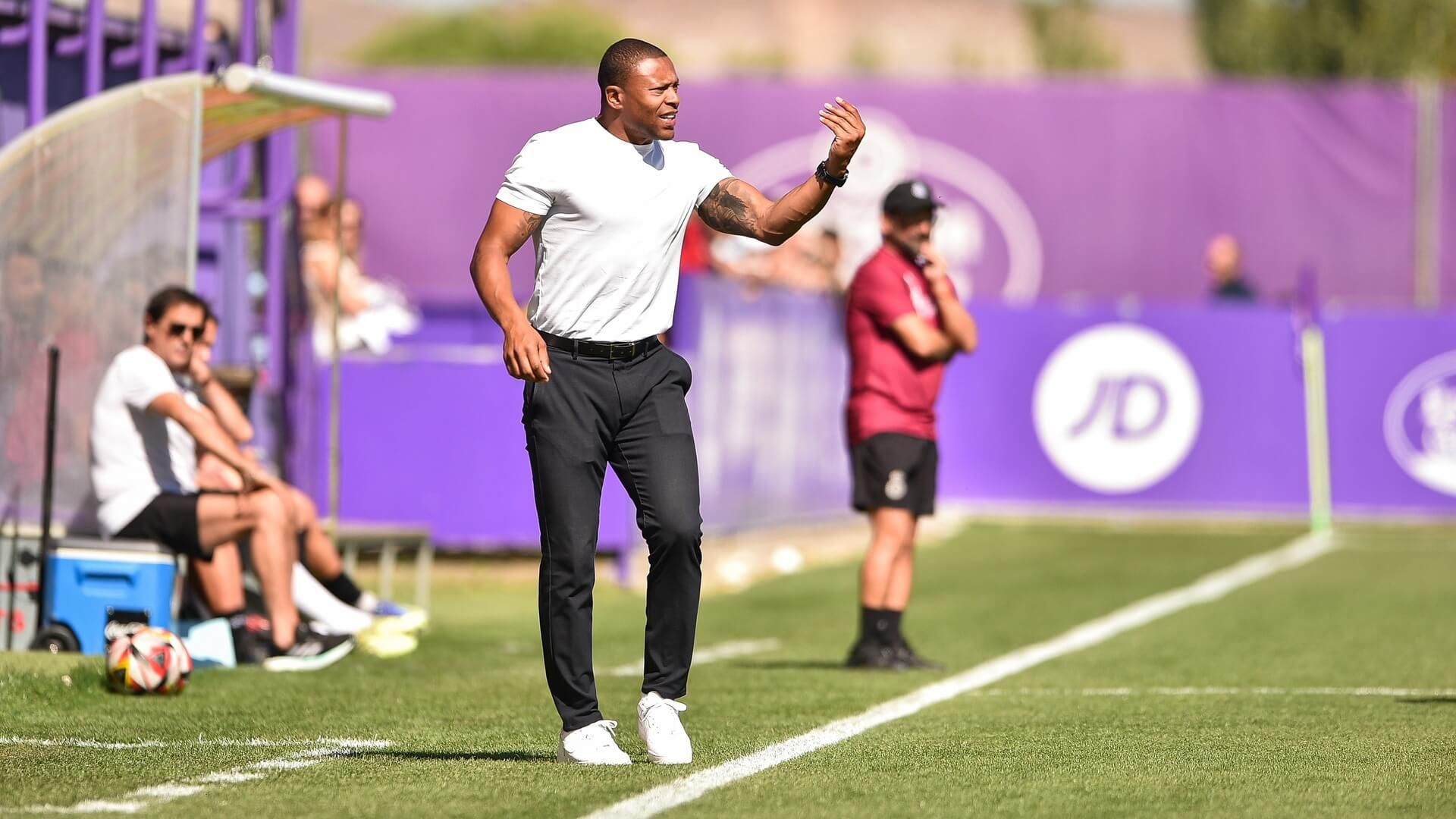  Julio Baptista, en su etapa reciente como entrenador del filial del Valladolid. (RVCF)