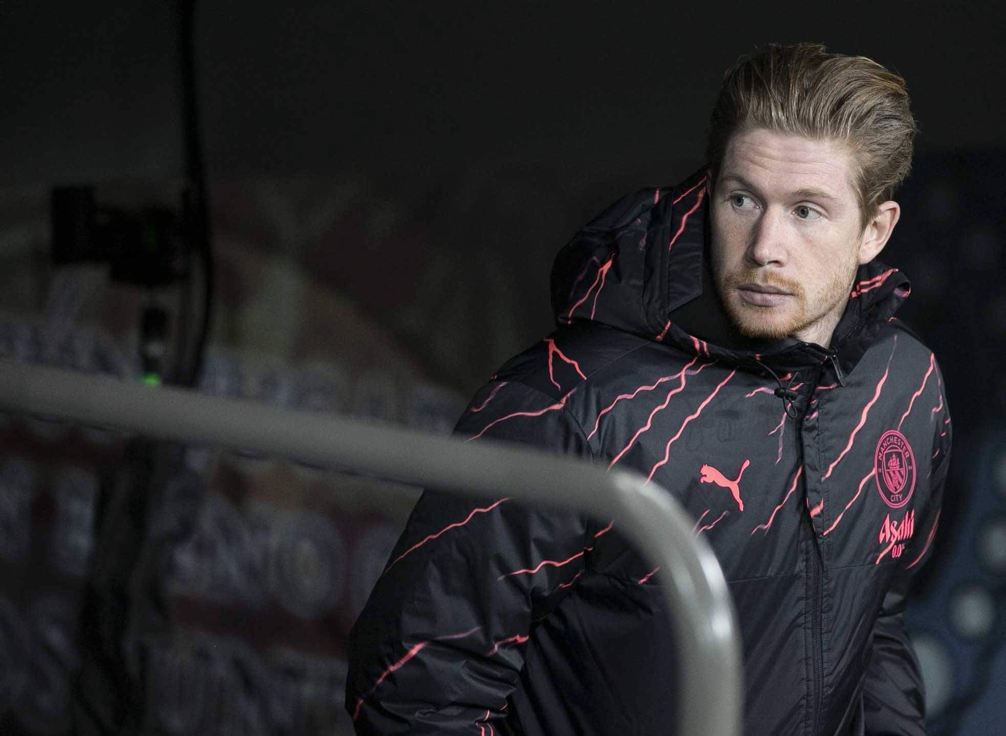  Kevin de Bruyne, en el banquillo del Bernabéu.