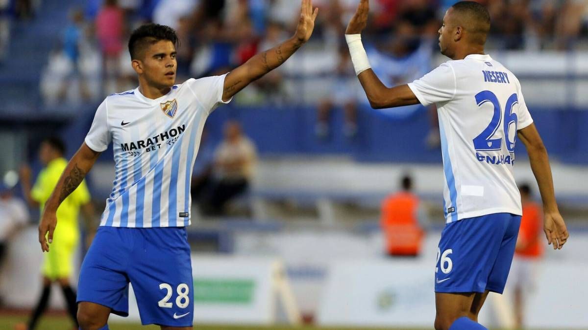 Kuki Zalazar y En-Nesyri, en un amistoso de pretemporada en 2016. (MCF)