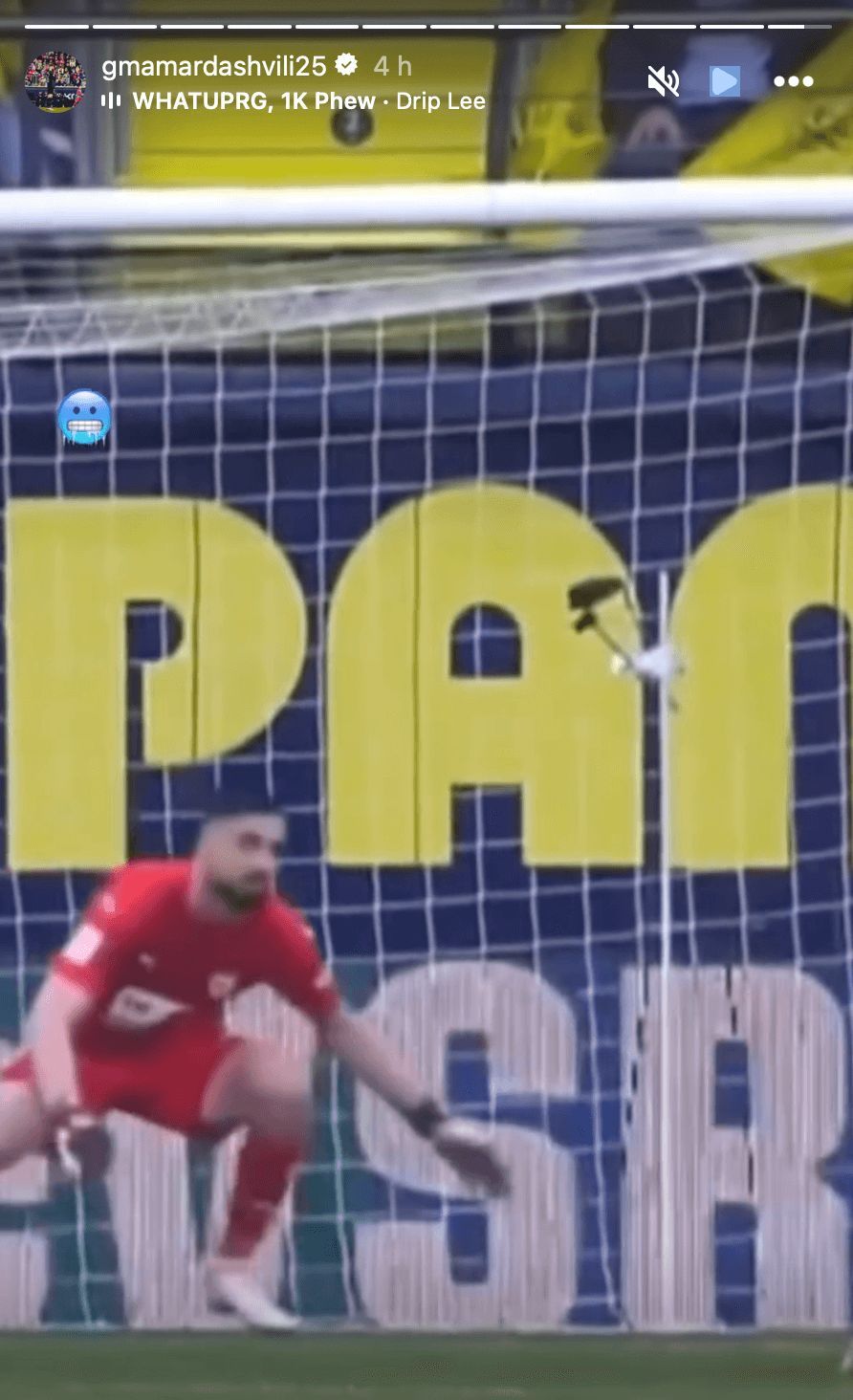  La historia en Instagram de Giorgi Mamardashvili.