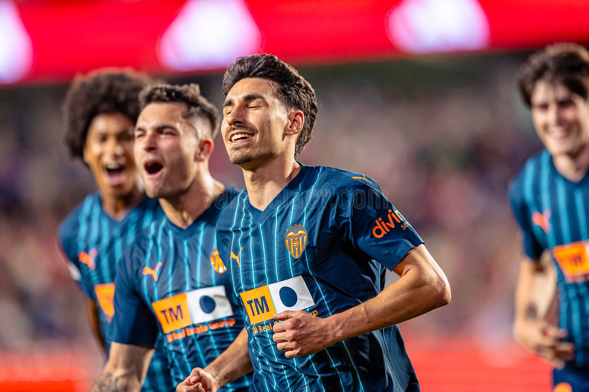 La liberación de André Almeida con su gol al Granada CF.