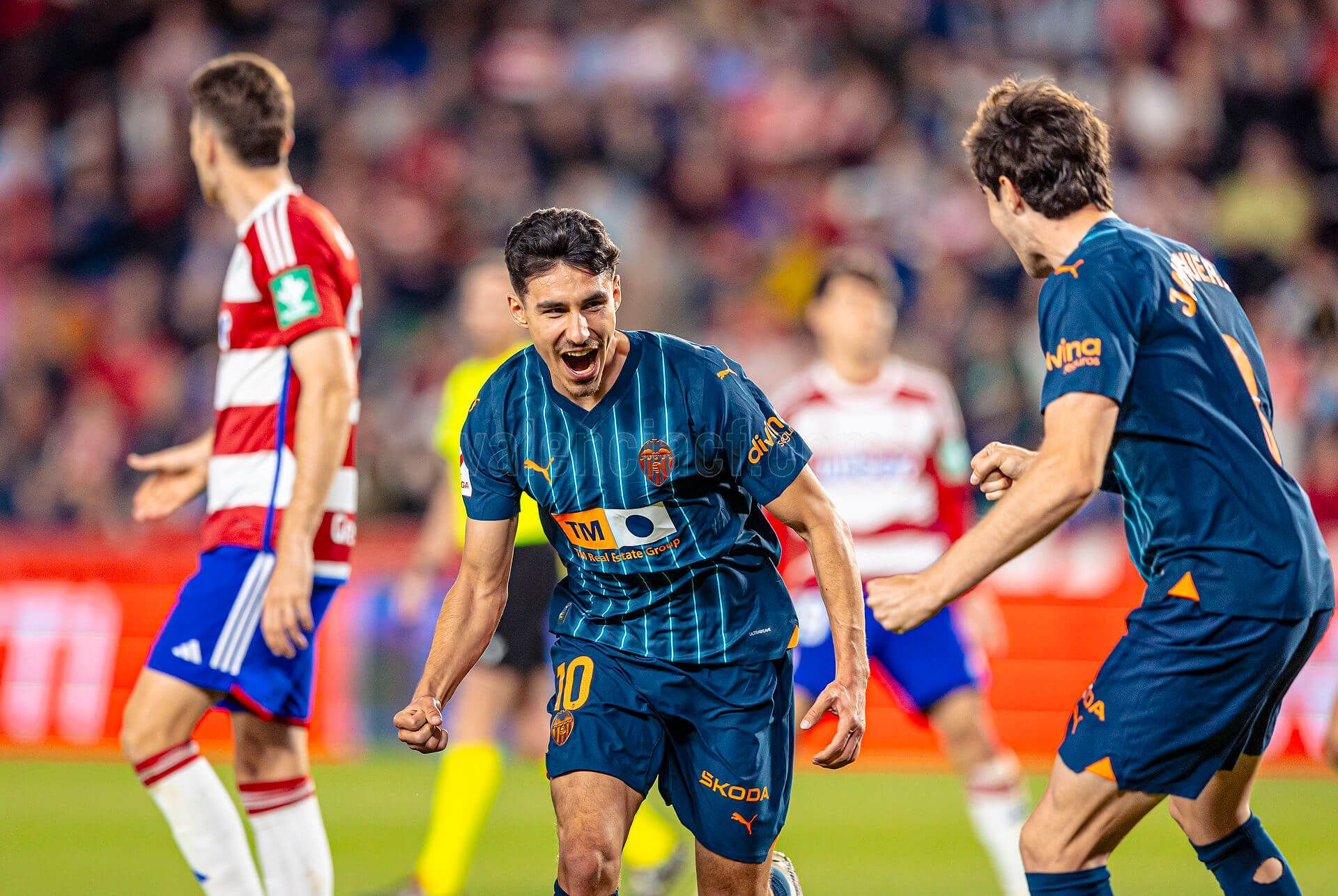  La liberación de André Almeida con su gol al Granada CF.