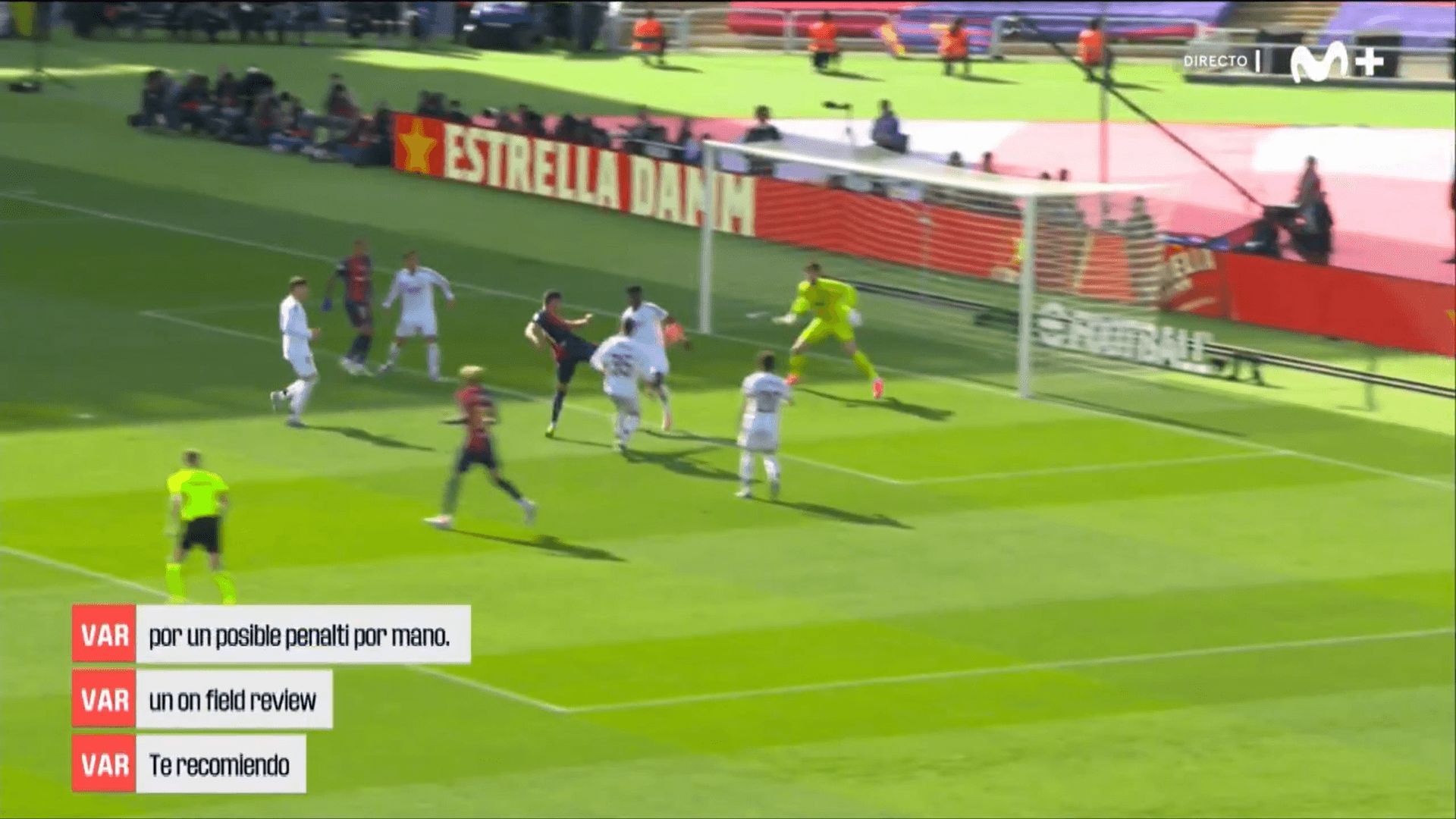  La mano de Tchouaméni que finalmente no acabó en penalti.