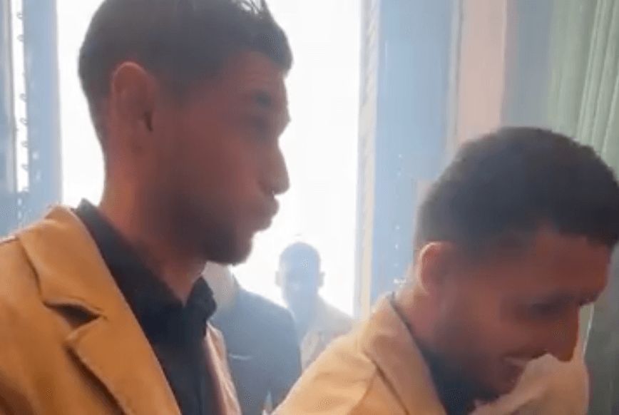  Las caras de Yaremchuk tras la Mascletà.