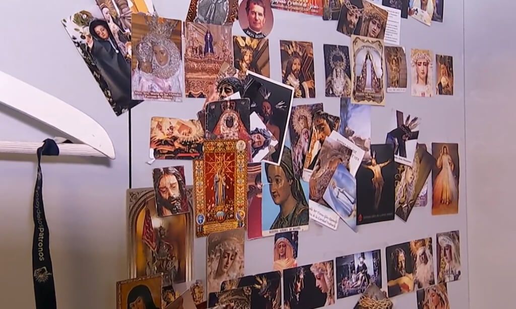  La pared del vestuario de Muniain (DAZN)