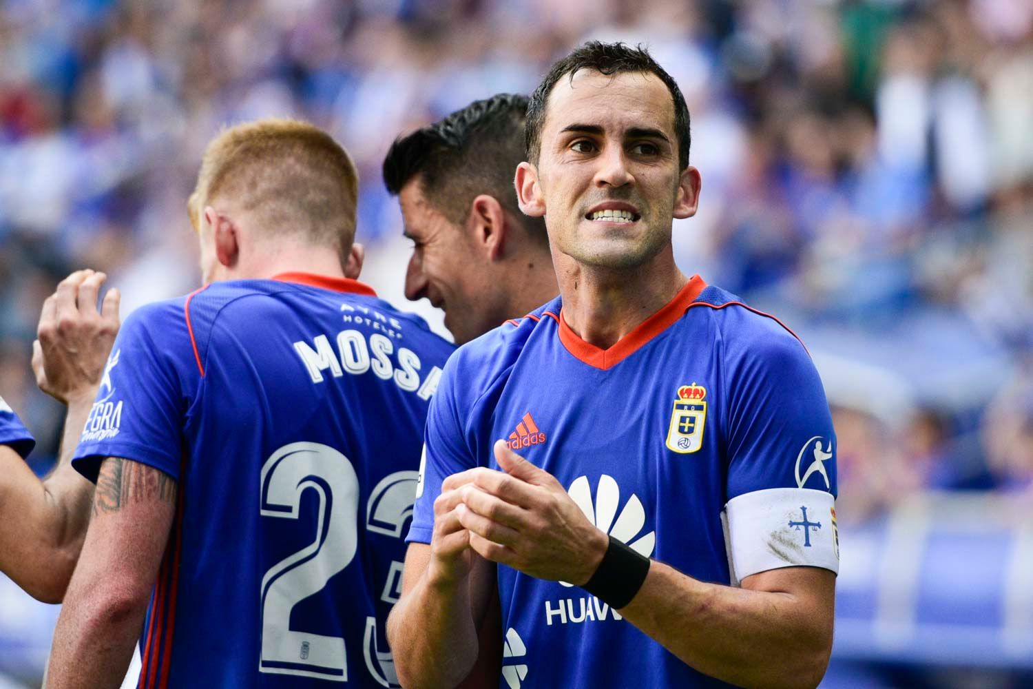 Linares, durante su etapa en el Real Oviedo.