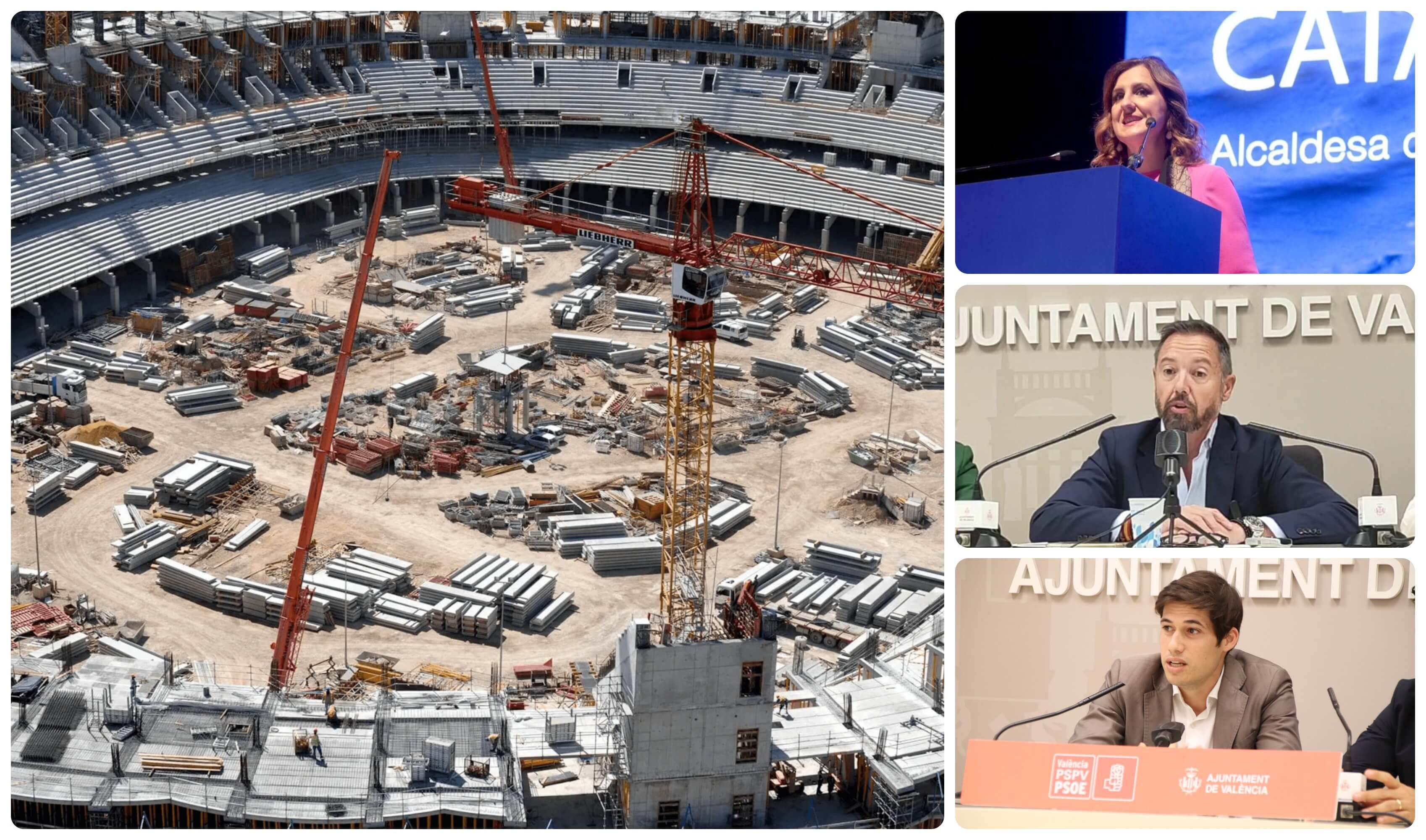 Los políticos a la gresca del Nou Mestalla