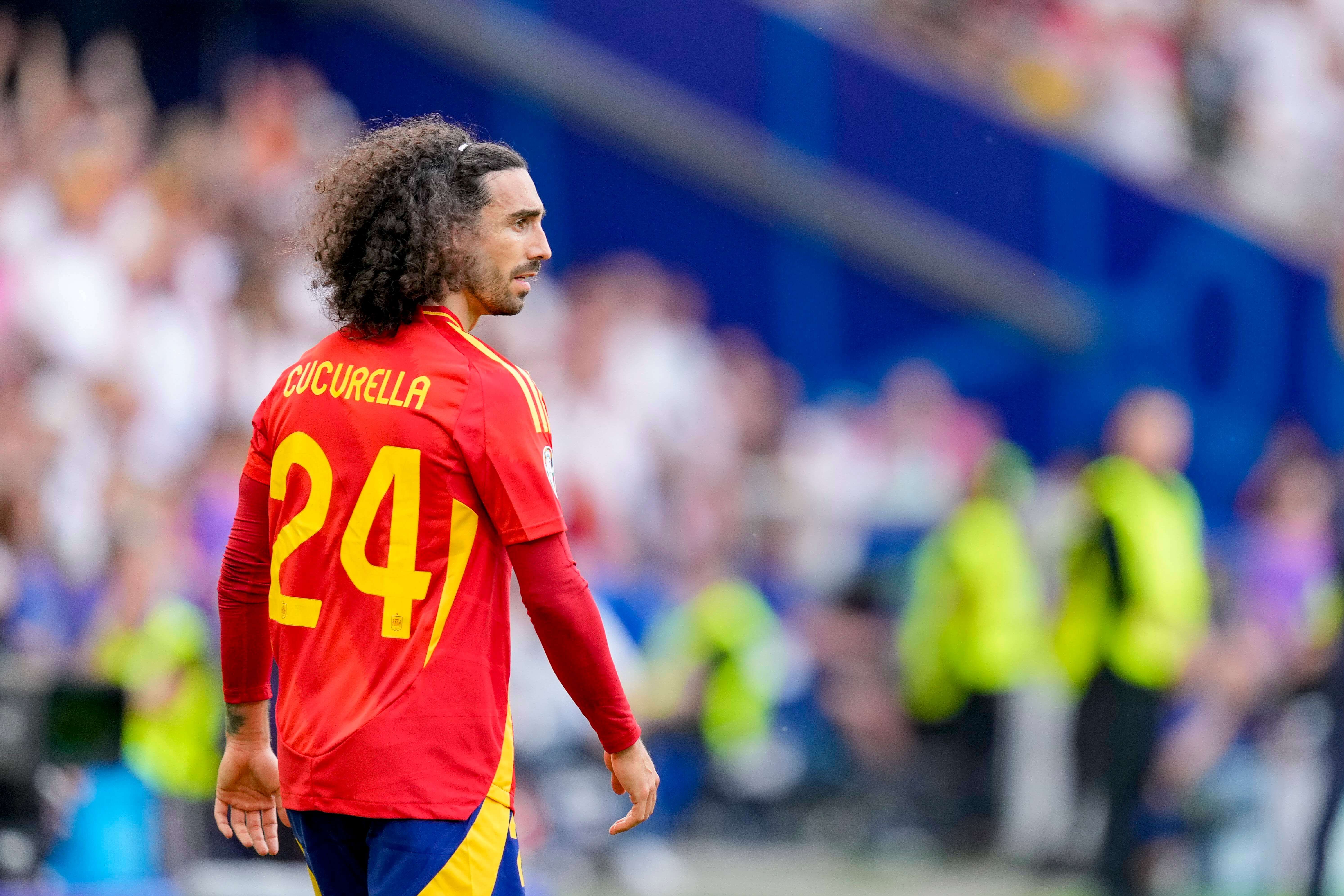  Marc Cucurella, en un partido de España en la Eurocopa.