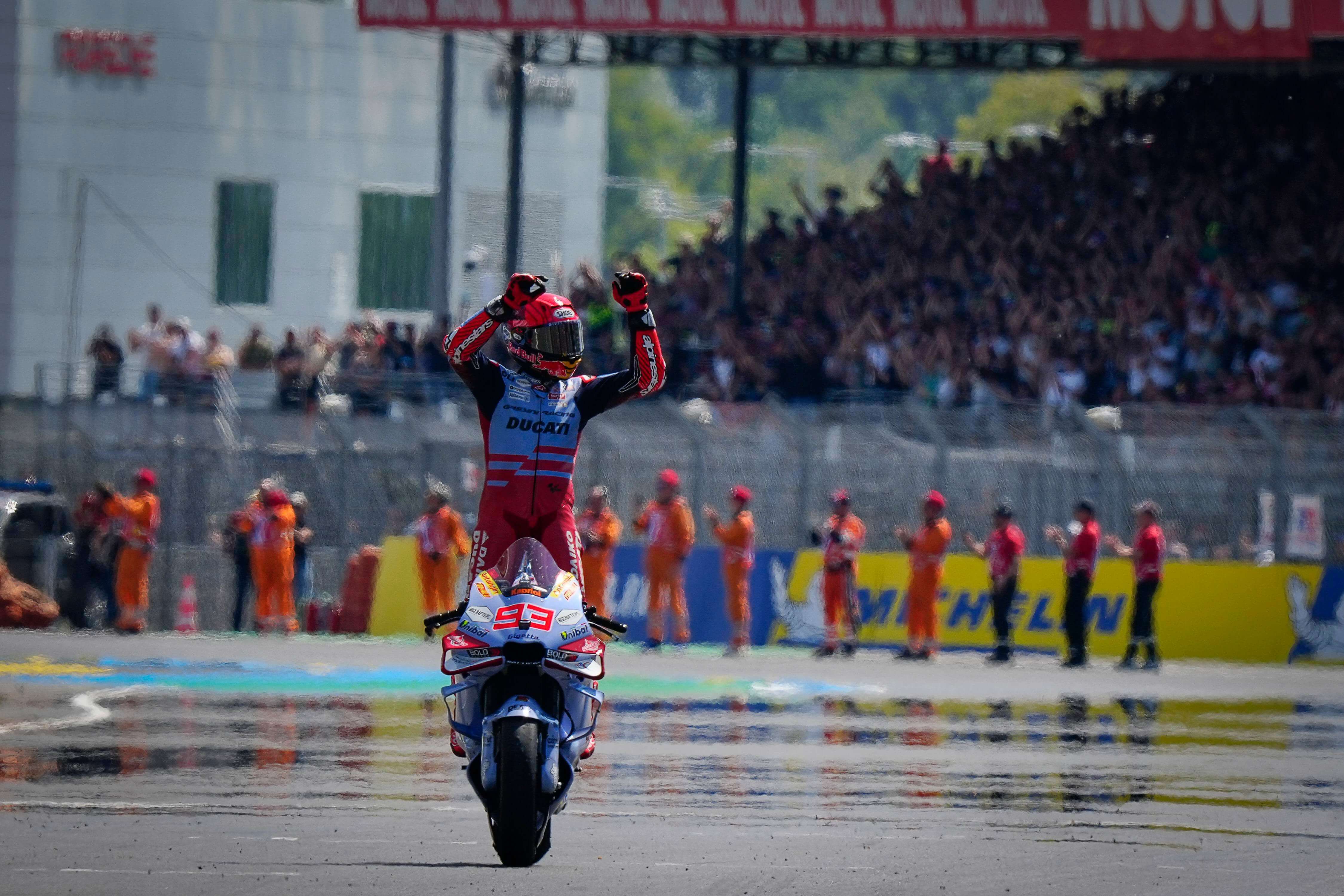  Marc Márquez, en el GP de Le Mans.