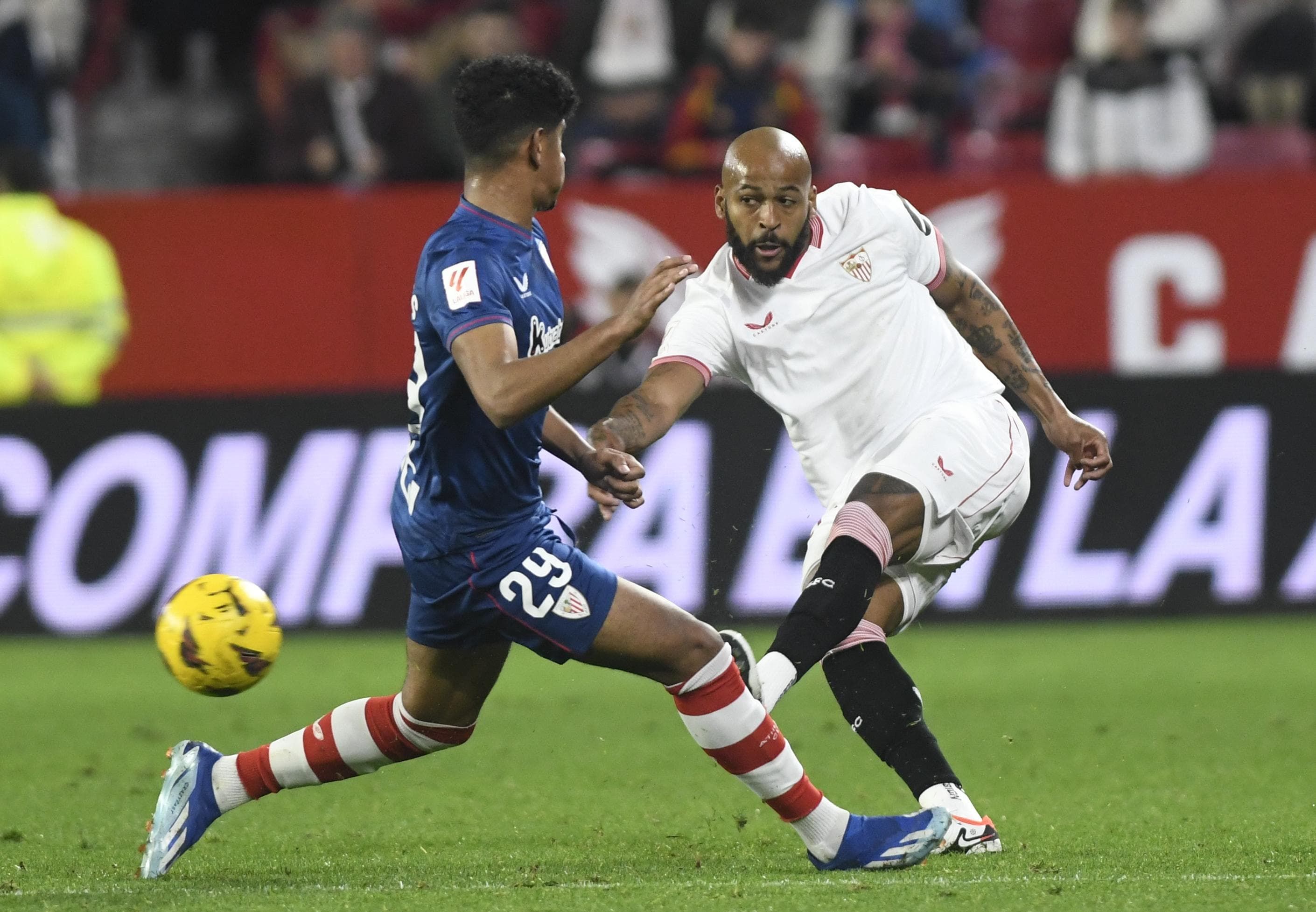 Marcao, en el Sevilla-Athletic (Foto: Kiko Hurtado).