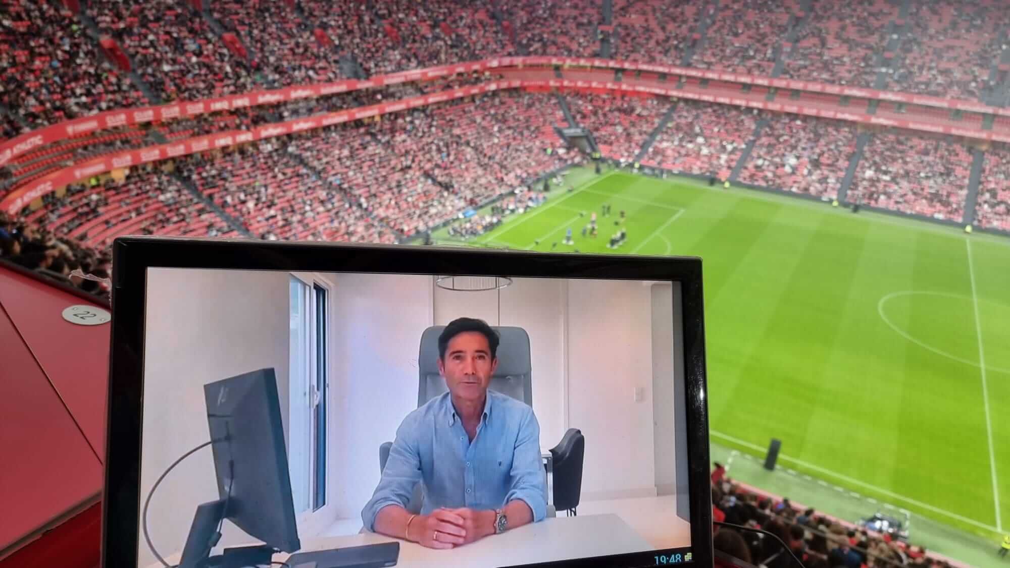 Vídeo de Marcelino García Toral, actual míster del Villarreal CF, en el homenaje realizado a Iker Muniain en San Mamés.