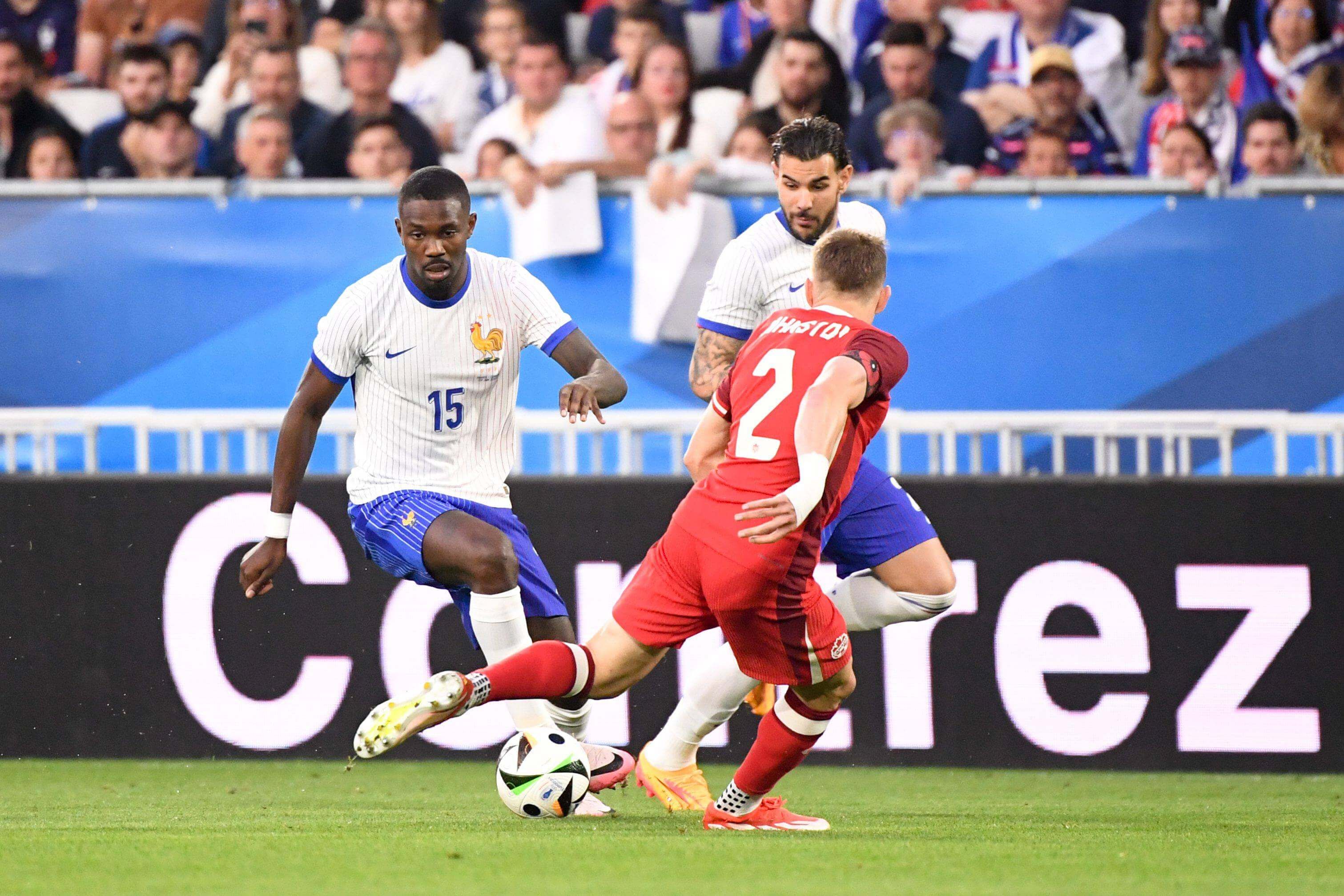 Marcus Thuram, durante el Francia-Canadá.