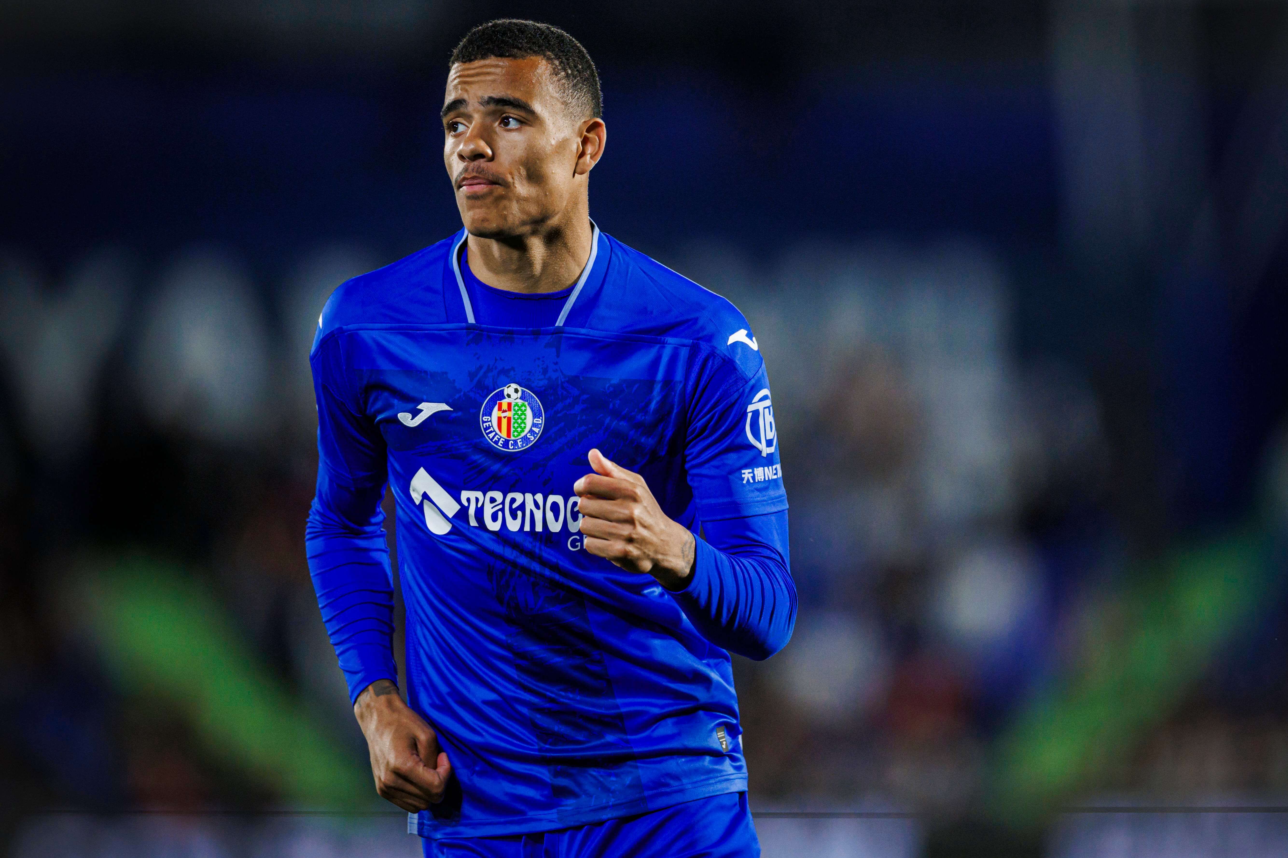 Mason Greenwood, durante un partido del Getafe.