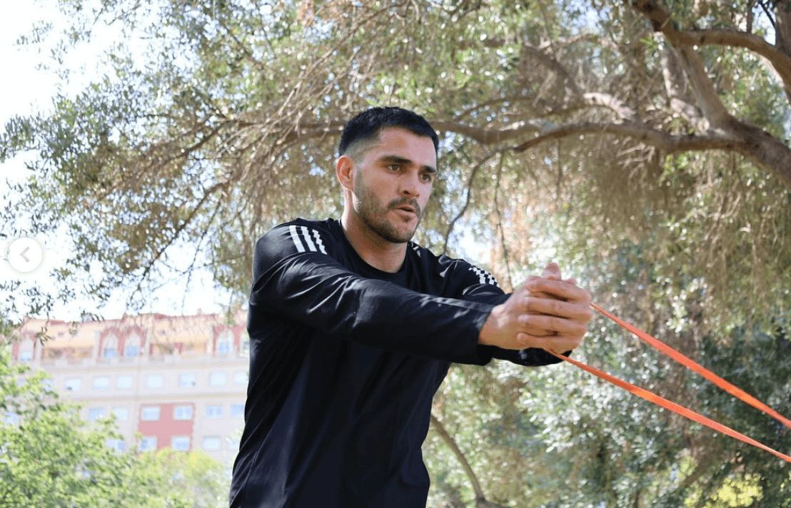  Maxi Gómez entrena en Valencia.