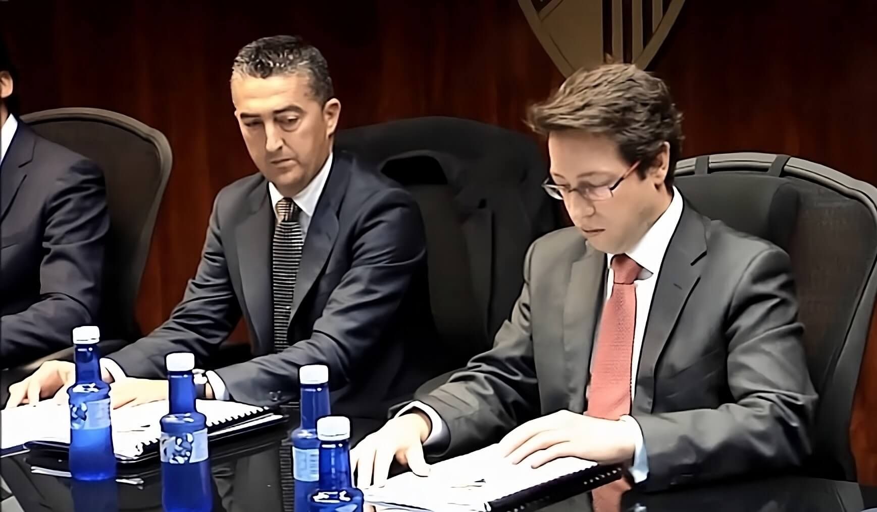 Pedro González Segura (izquierda), en su etapa en el Málaga.