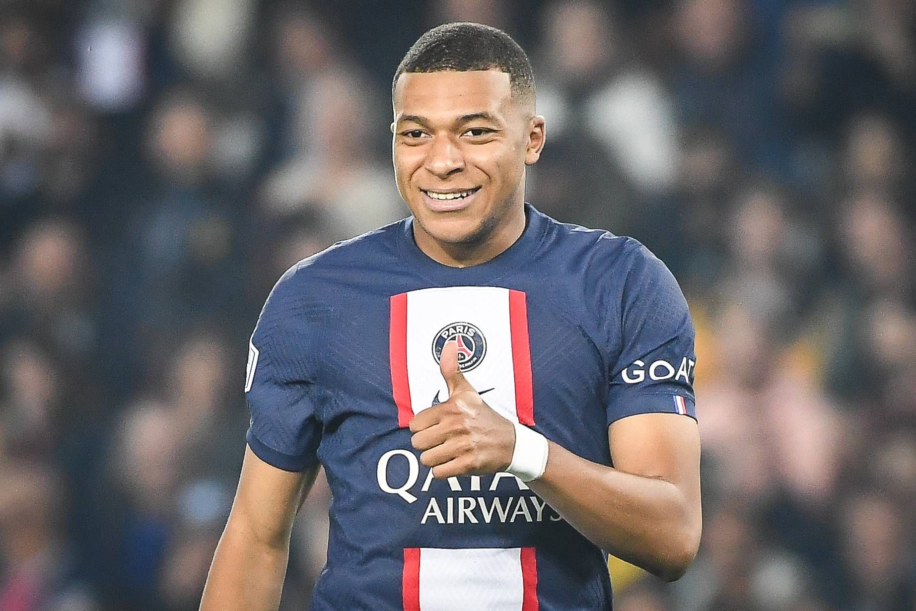 Kyian Mbappé, durante un partido con el PSG (Foto: Cordon Press).
