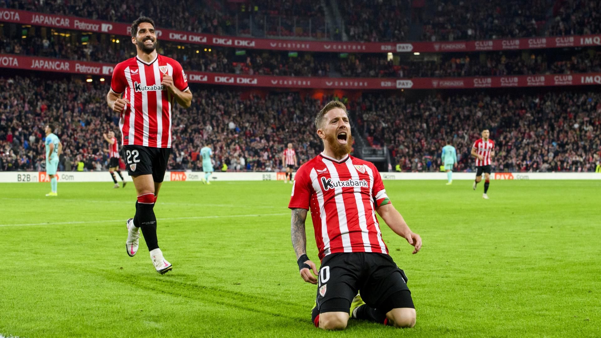 Gol de Iker Muniain ante el RCD Mallorca en San Mamés.