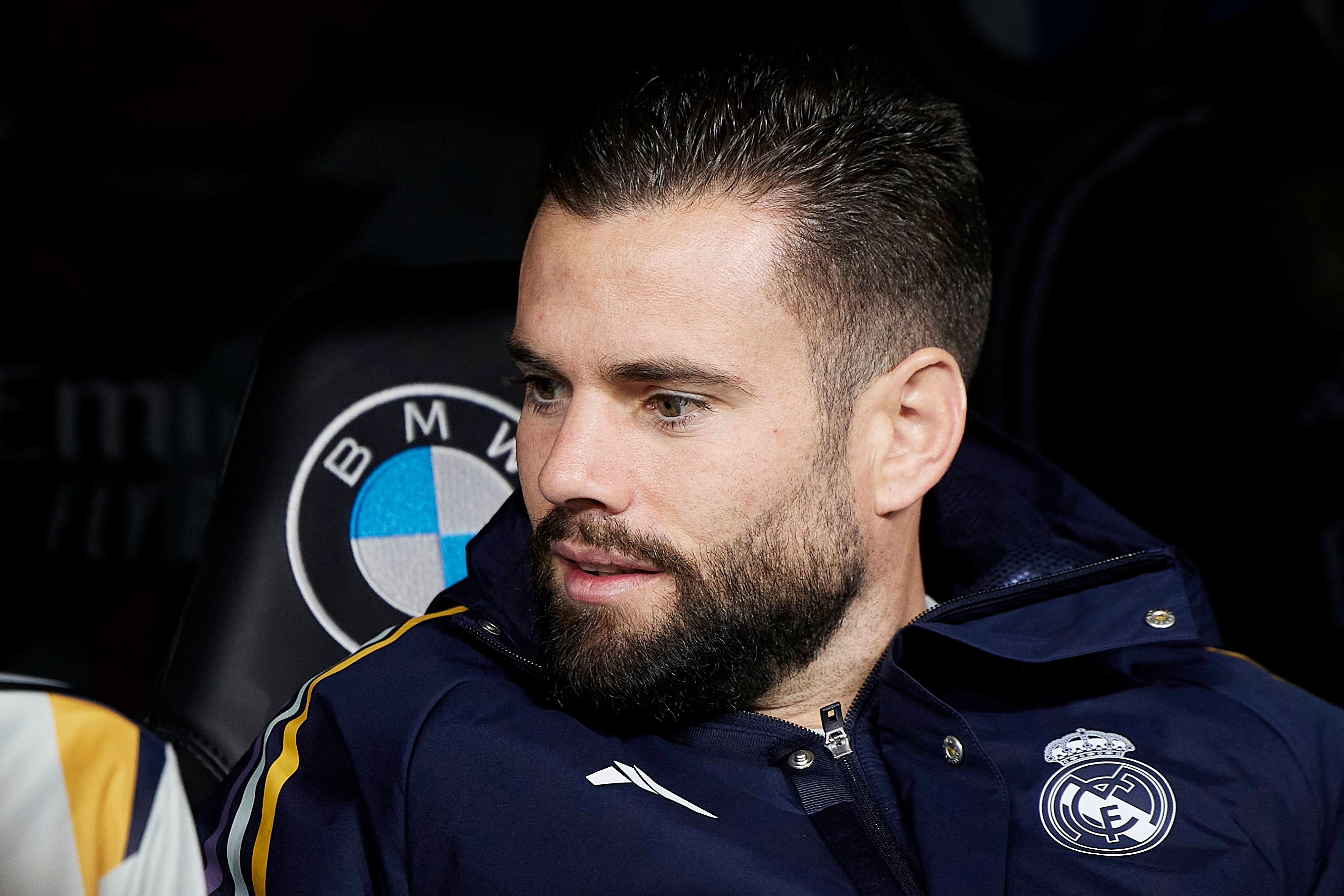 Nacho Fernández, en el banquillo del Real Madrid.