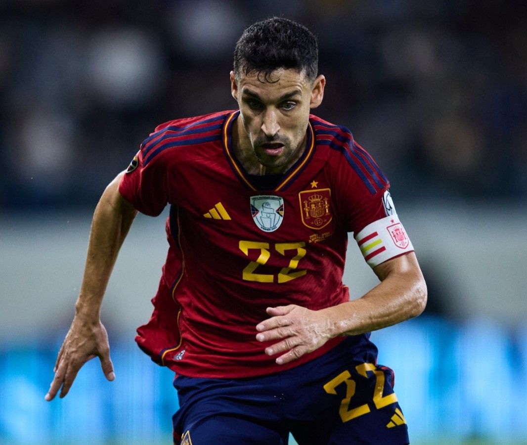  Jesús Navas, portando el brazalete de capitán contra Chipre