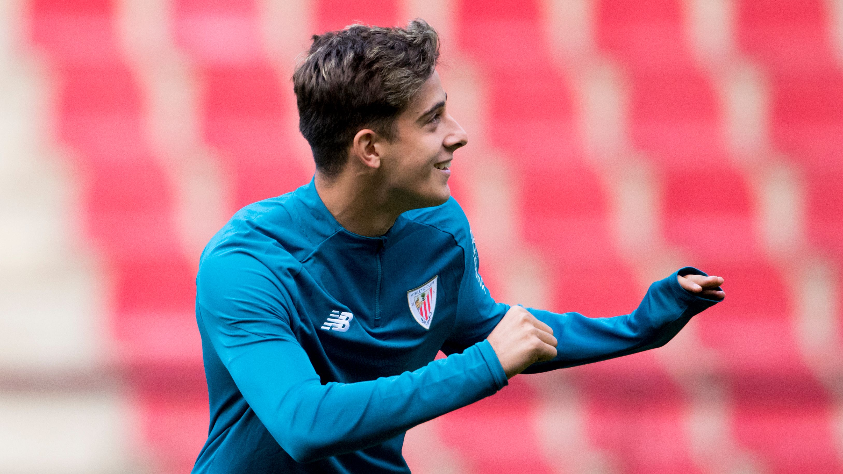 Nico Serrano ha sido titular en el amistoso de Las Gaunas.