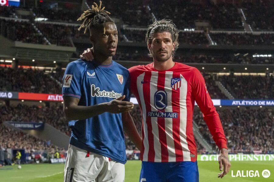  Nico Williams recibe apoyo de rivales tras recibir insultos racistas en el Metropolitano (Foto: LaL