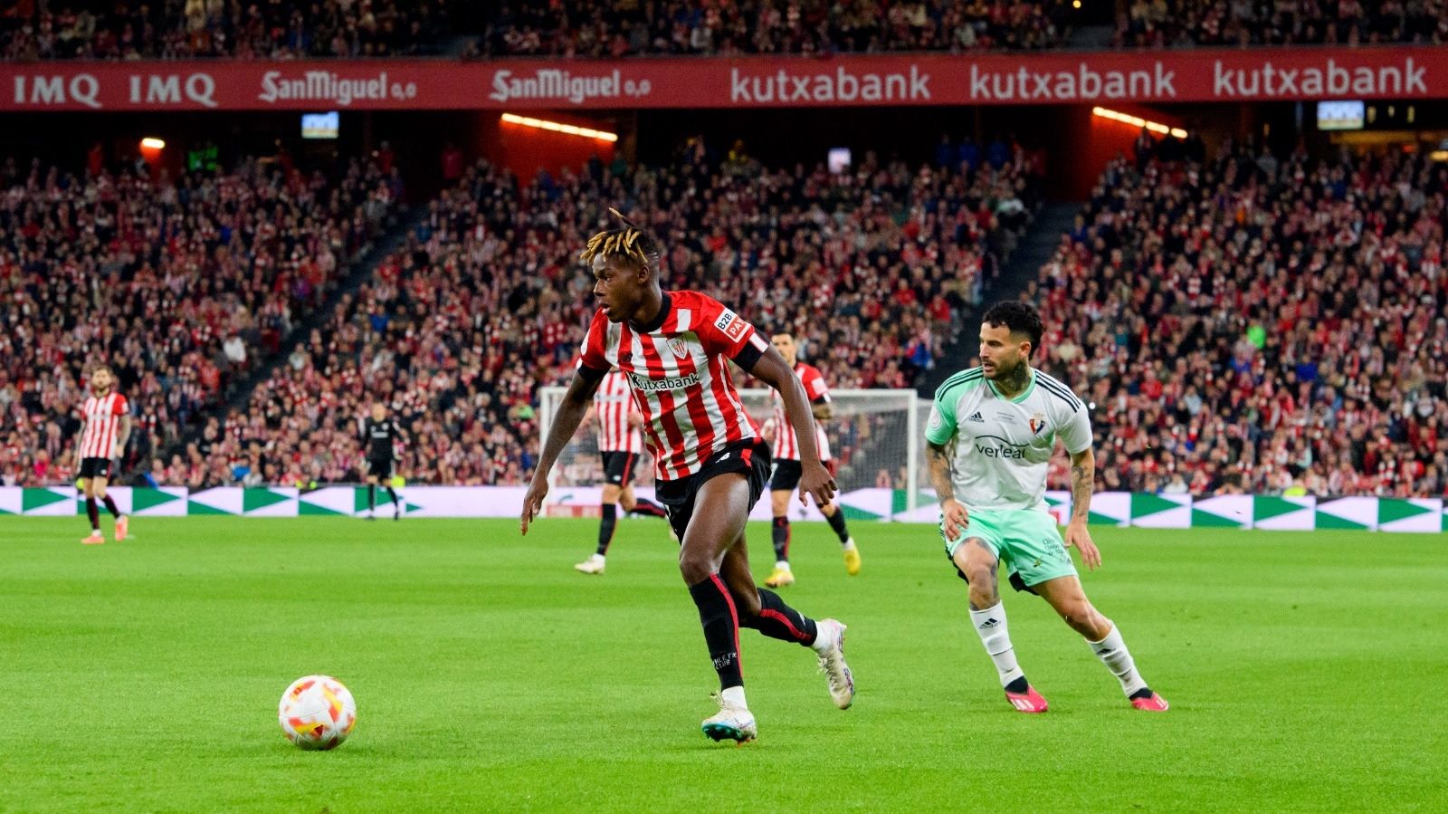 Nico Williams vuela en el Athletic-Osasuna de Copa.