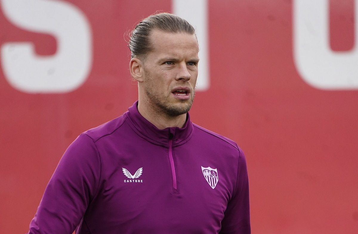  Nyland, en el entrenamiento de este miércoles.