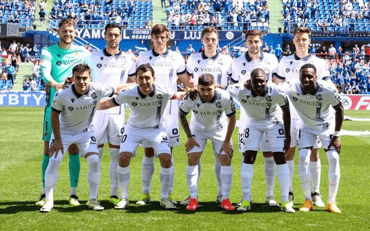 Once de la Real Sociedad ante el Getafe.