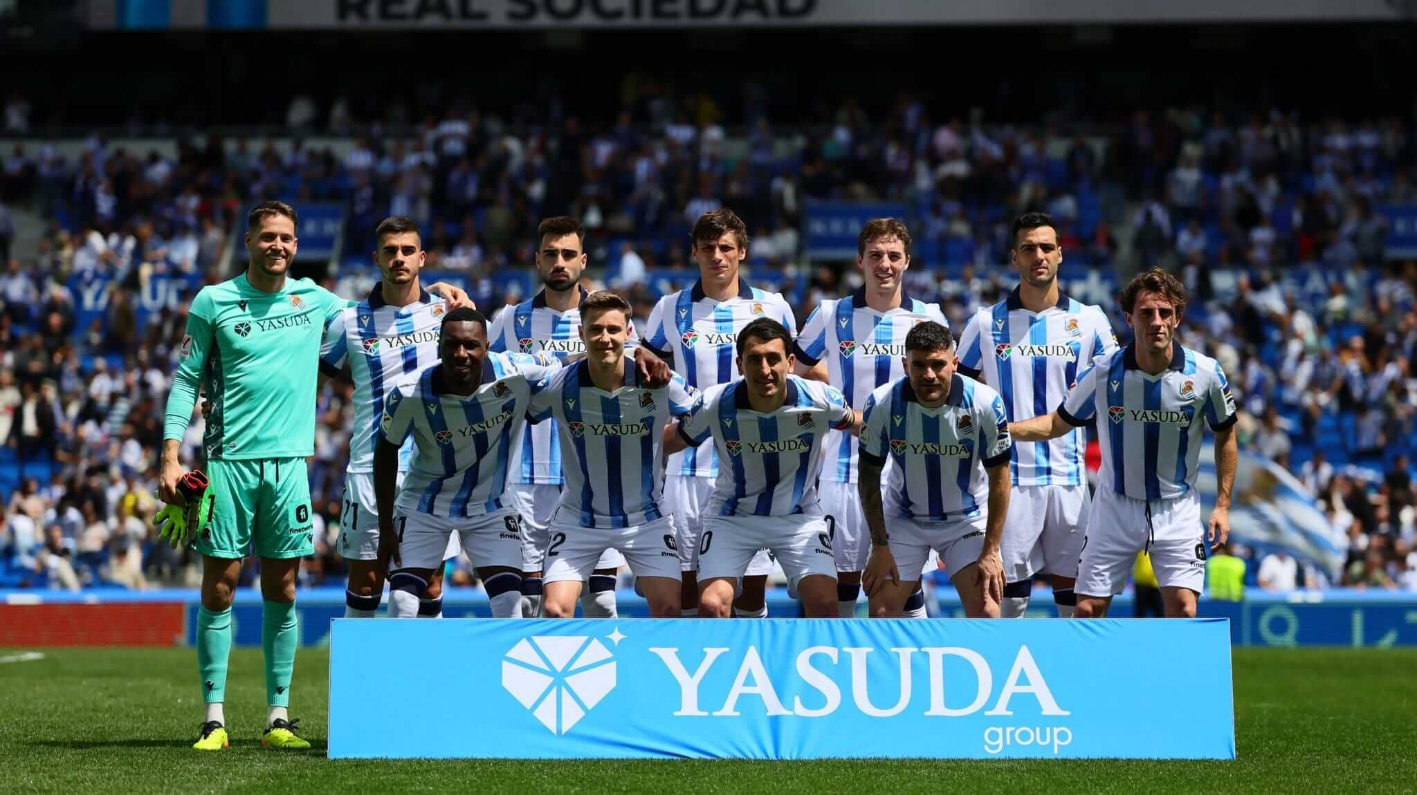  Once de la Real Sociedad ante Las Palmas en el Reale Arena.