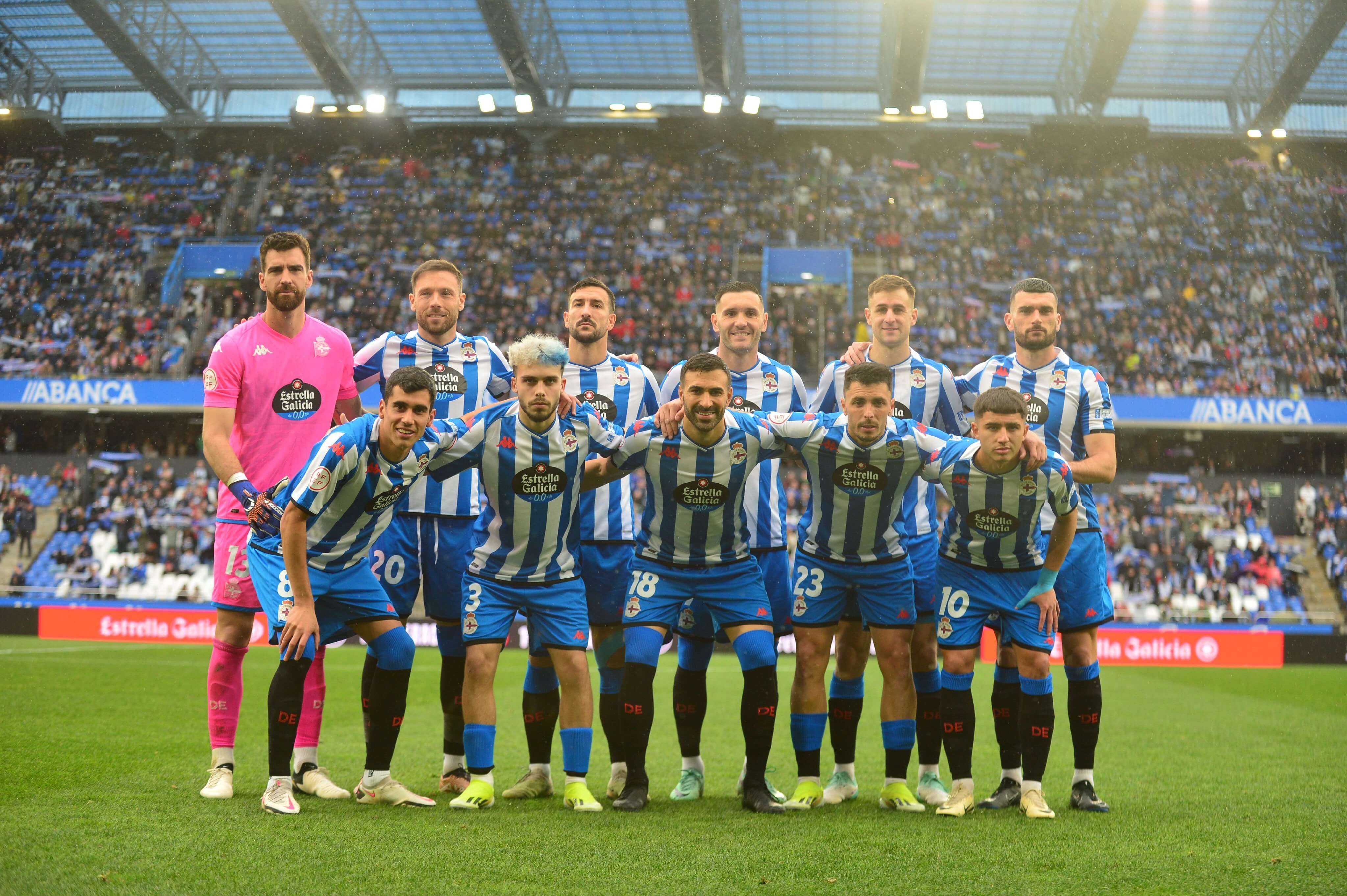 Once del Dépor ante el Sabadell esta temporada.