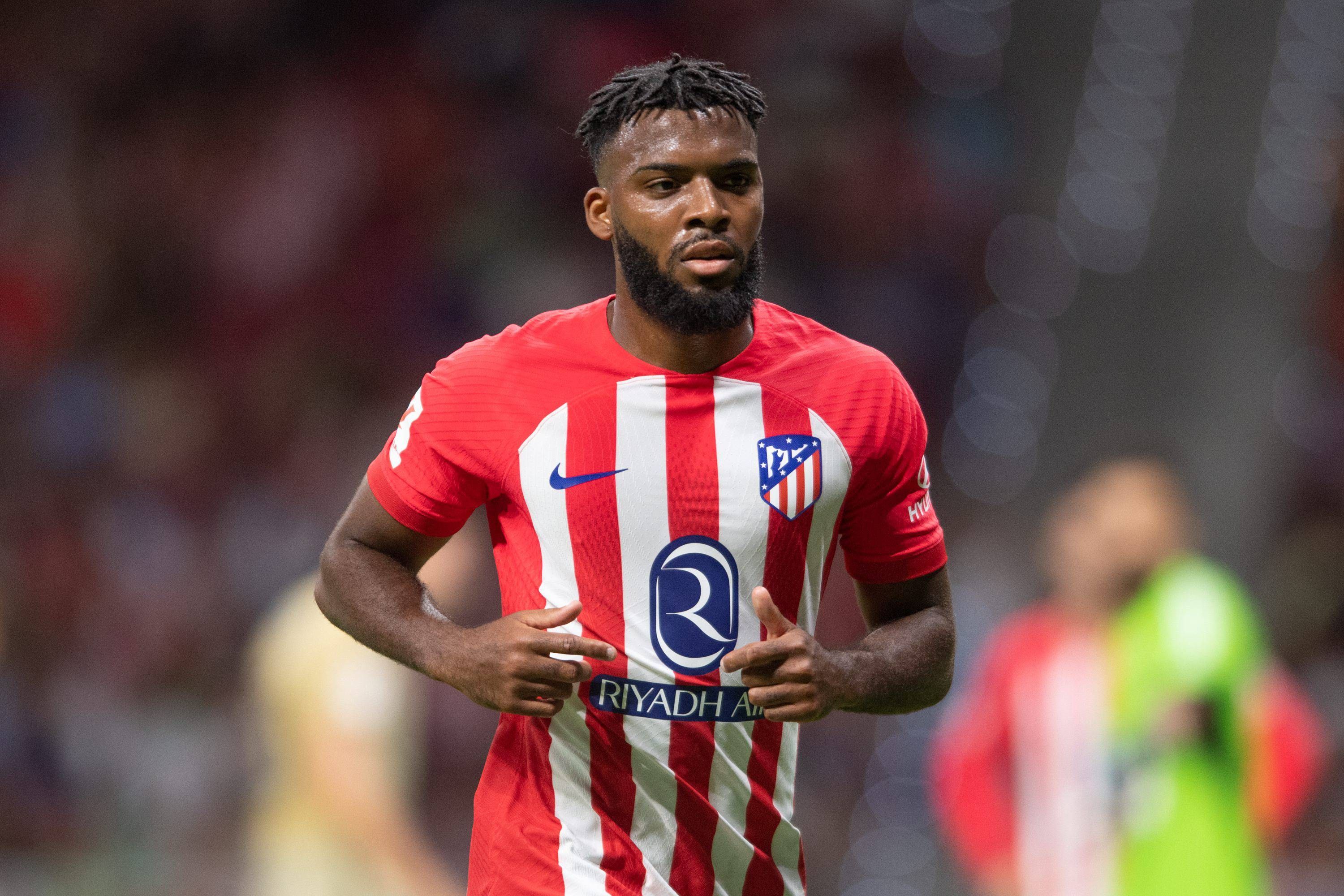  Thomas Lemar, en un partido del Atlético de Madrid.