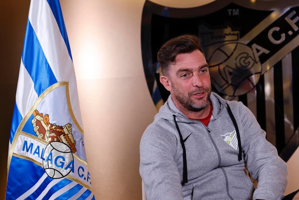  Pablo Guede, técnico malaguista.