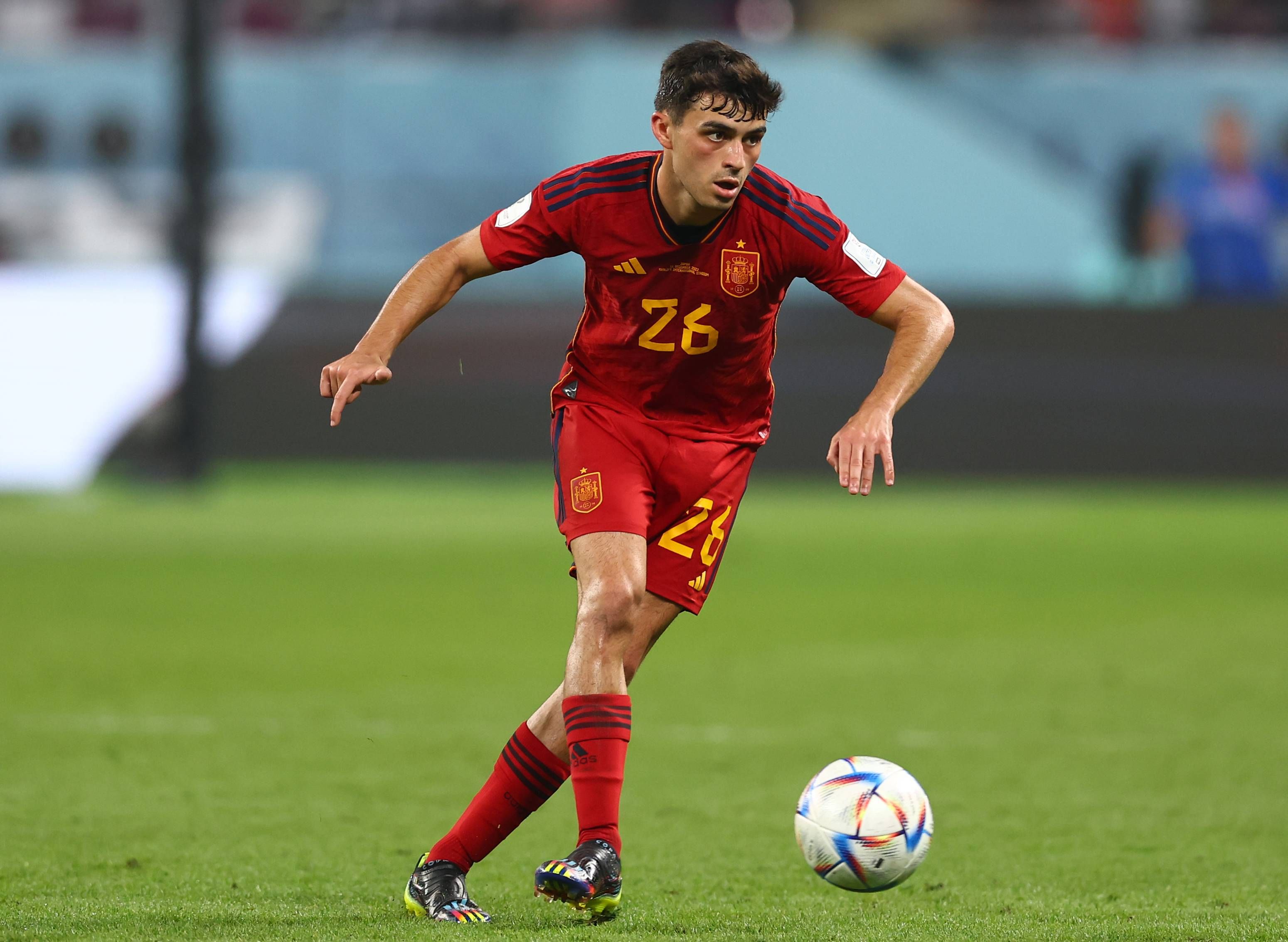  Pedri, durante el Japón-España del Mundial de Qatar.