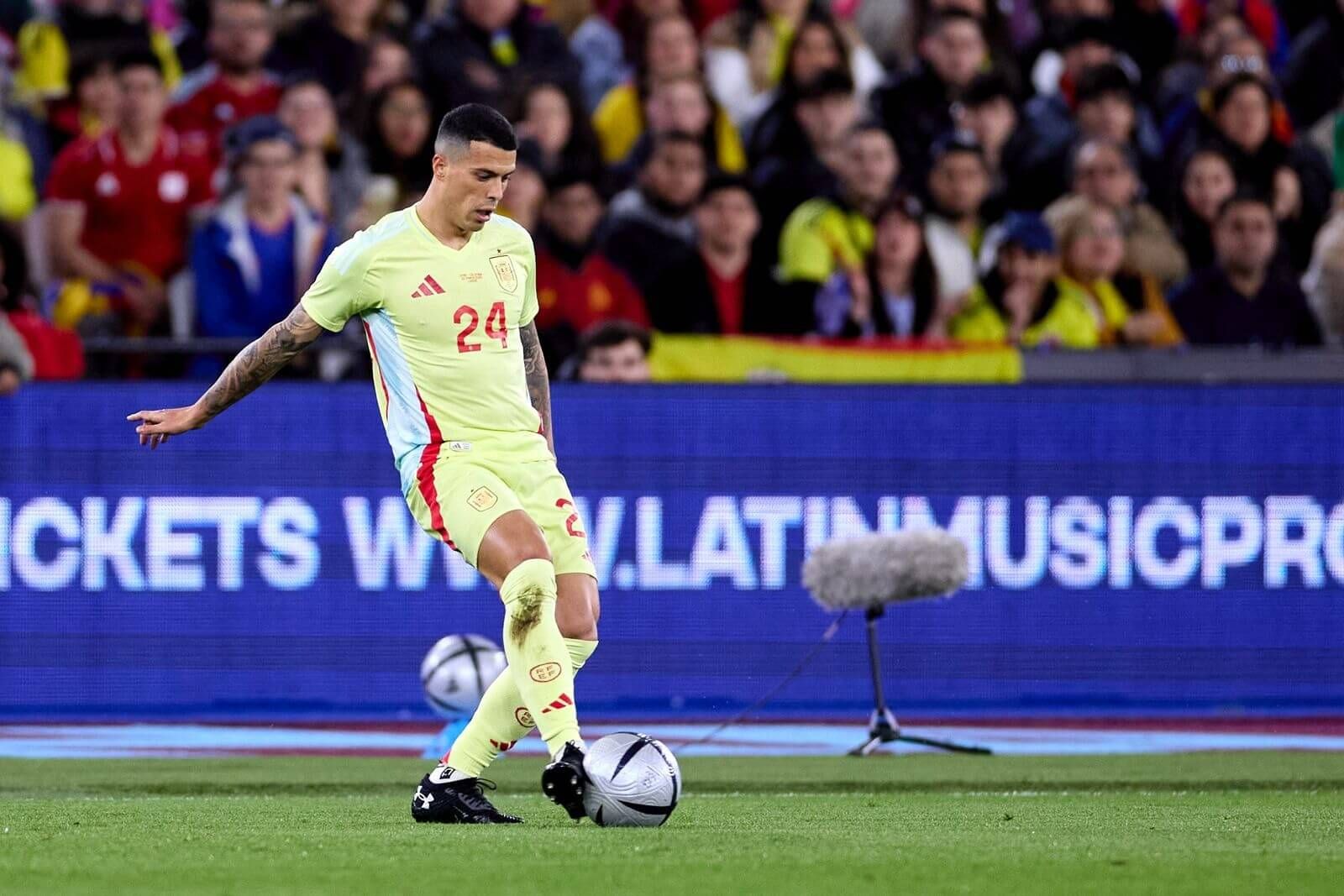  Pedro Porro, en el España-Colombia.