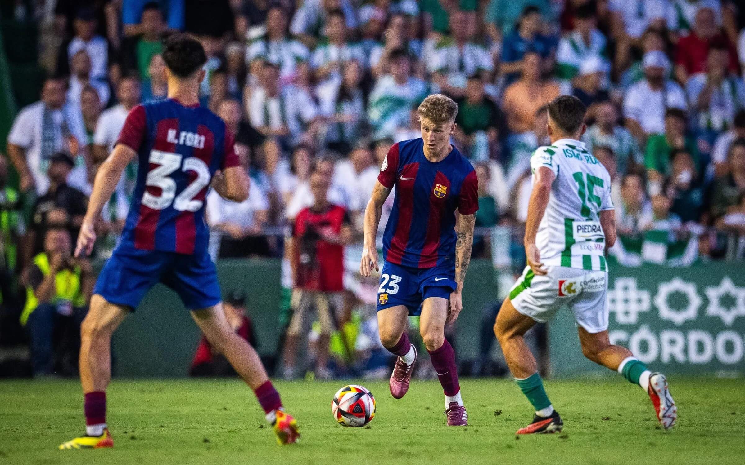  Pelayo Fernández durante el Córdoba - Barça Atlètic.