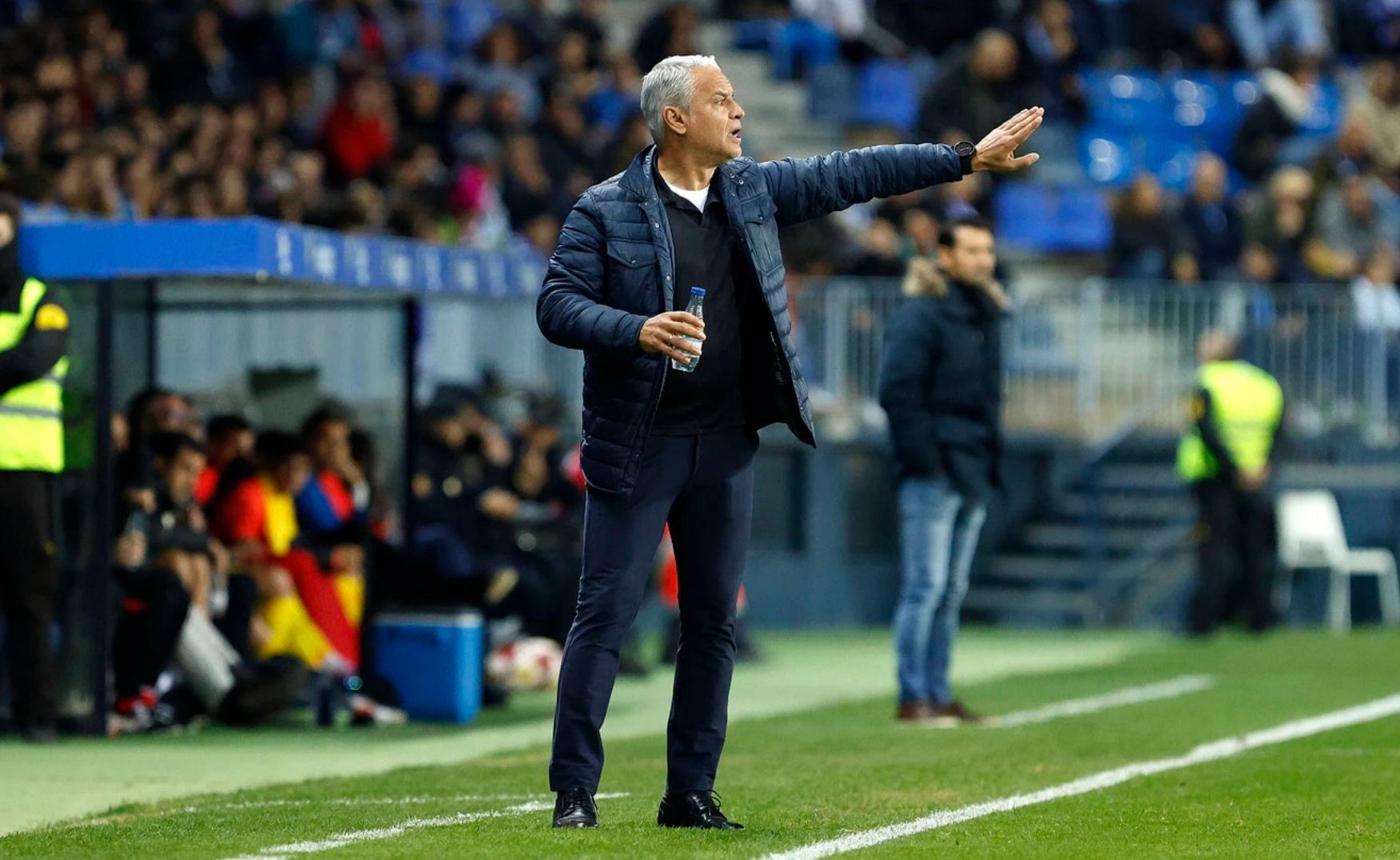  Pellicer, en el partido ante el Algeciras en La Rosaleda. (MCF)