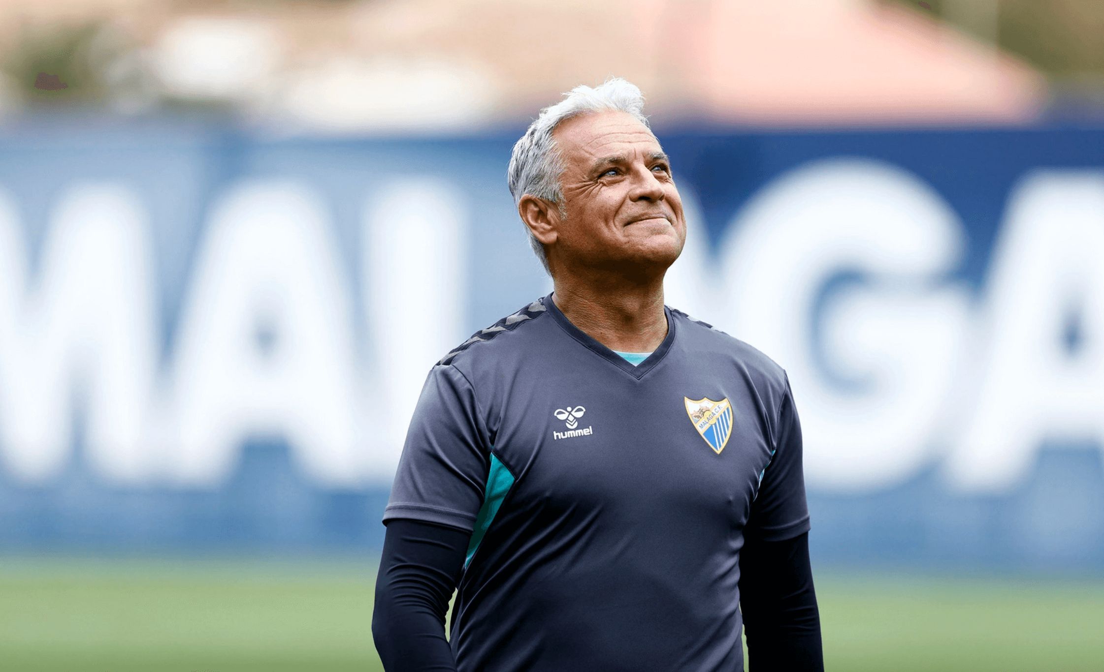  Sergio Pellicer, en un entrenamiento en el anexo de La Rosaleda. (MCF)