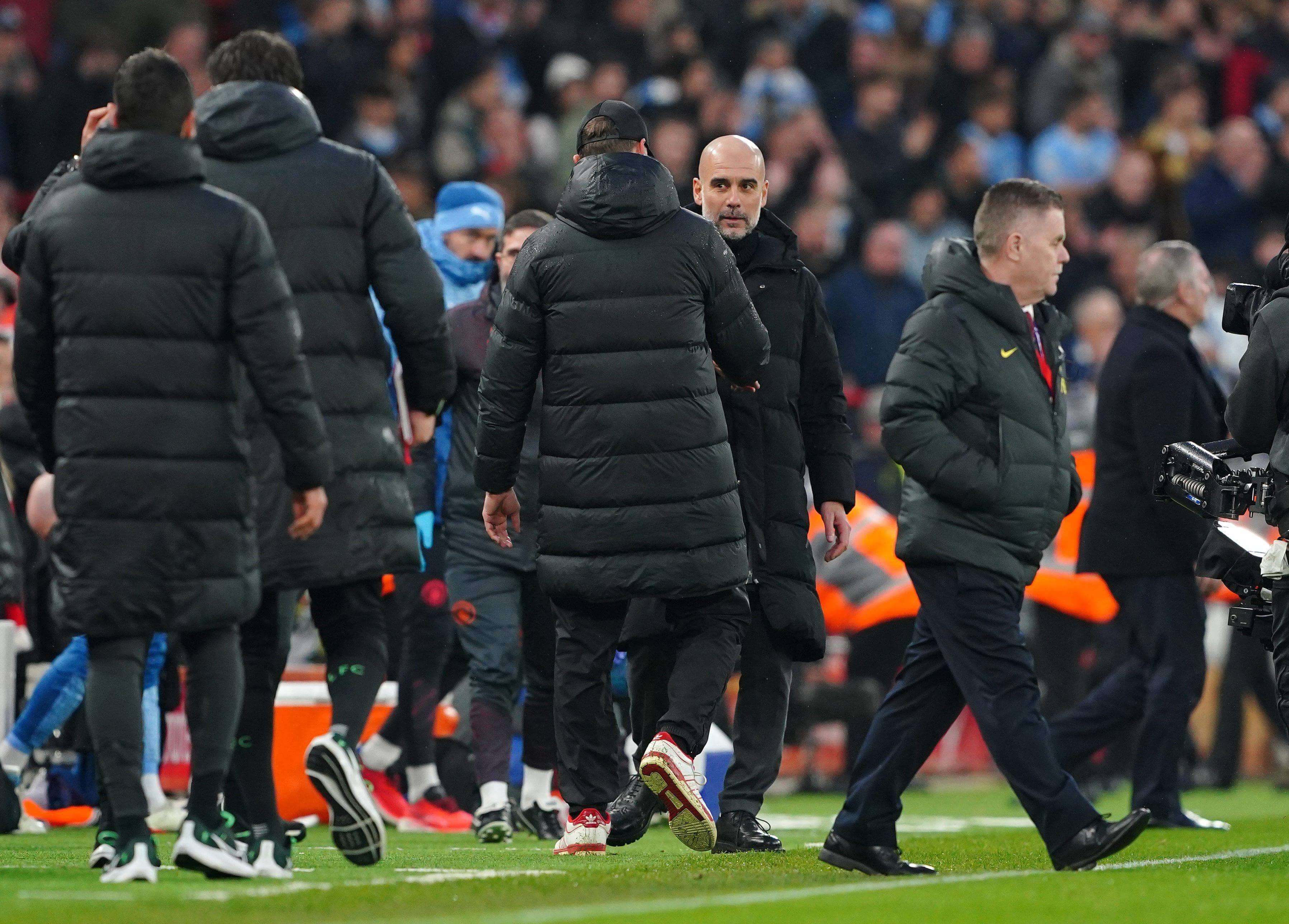 Pep Guardiola y Jurgen Klopp. (Fuente: Cordon Press)