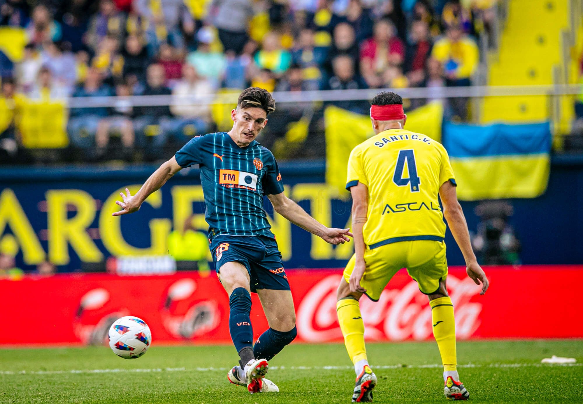  Pepelu, ante el Villarreal CF.