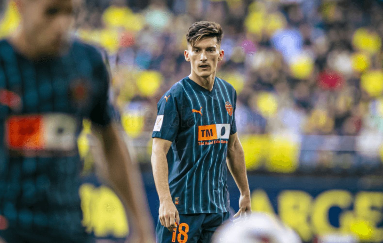  Pepelu, ante el Villarreal CF.