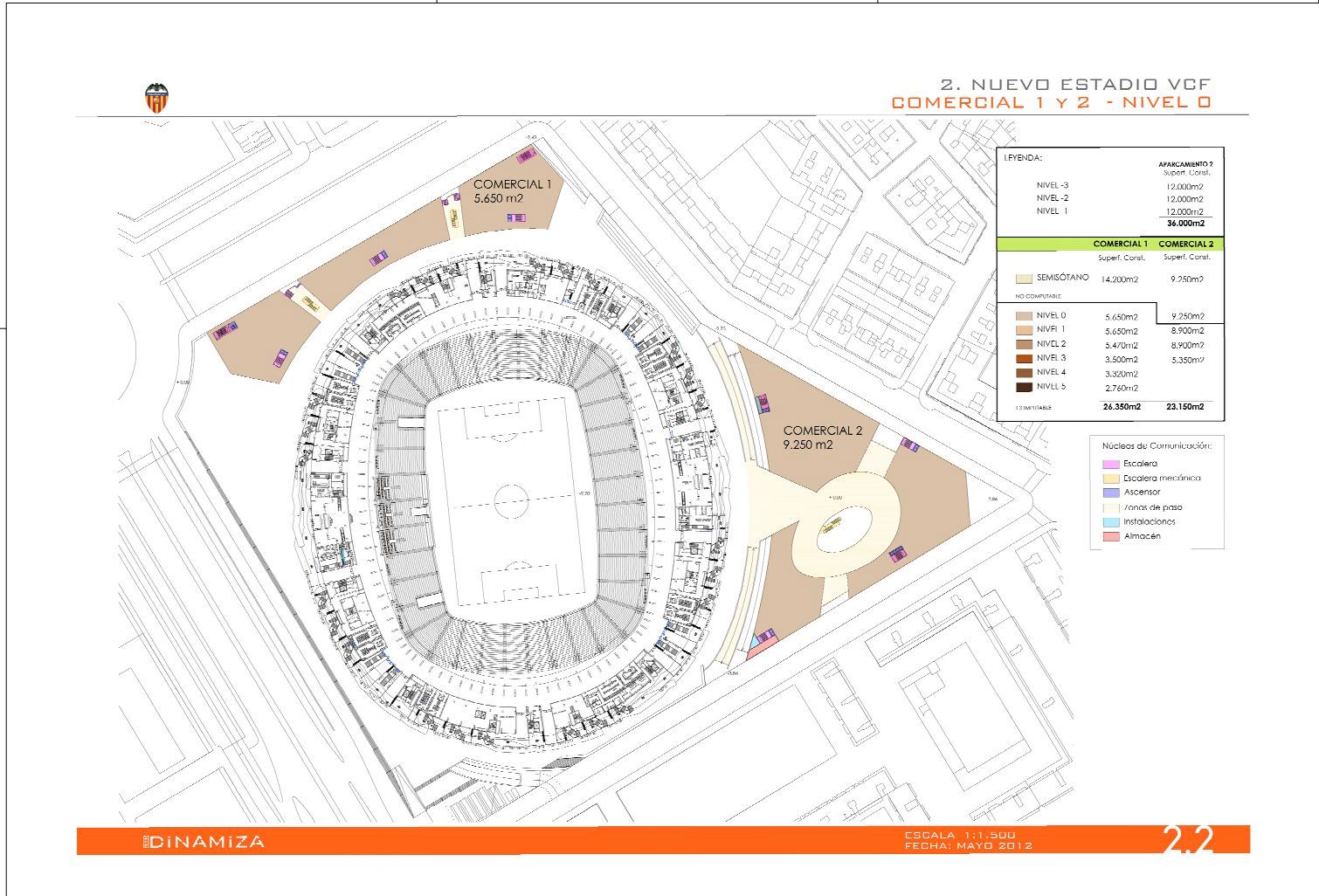  Planos derribo Mestalla y construcción Nuevo Estadio